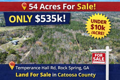 Vacant Land For Sale - Temperance Hall Road<br/> Rock Spring, GA 30739