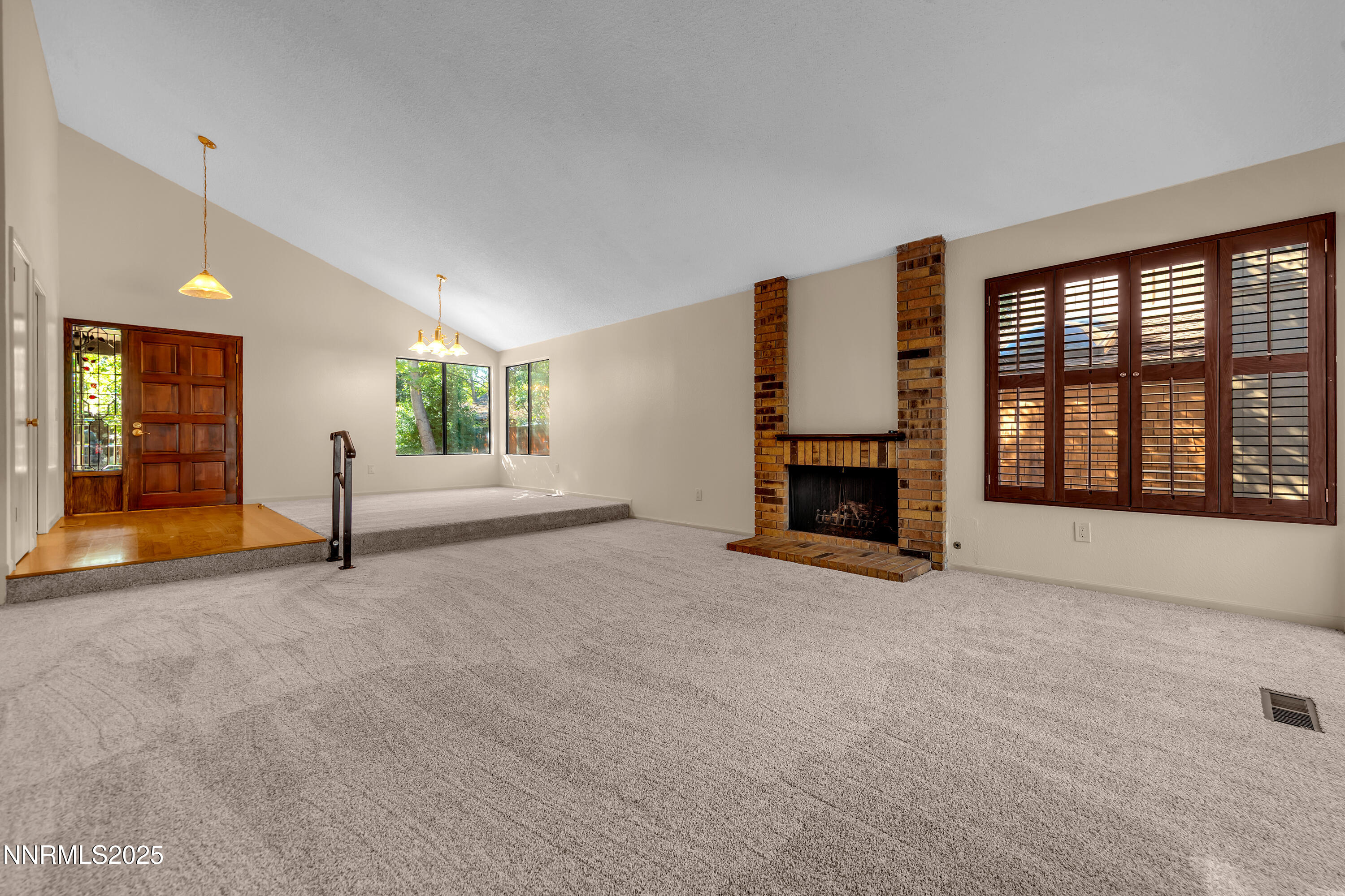 Living Room and Fireplace