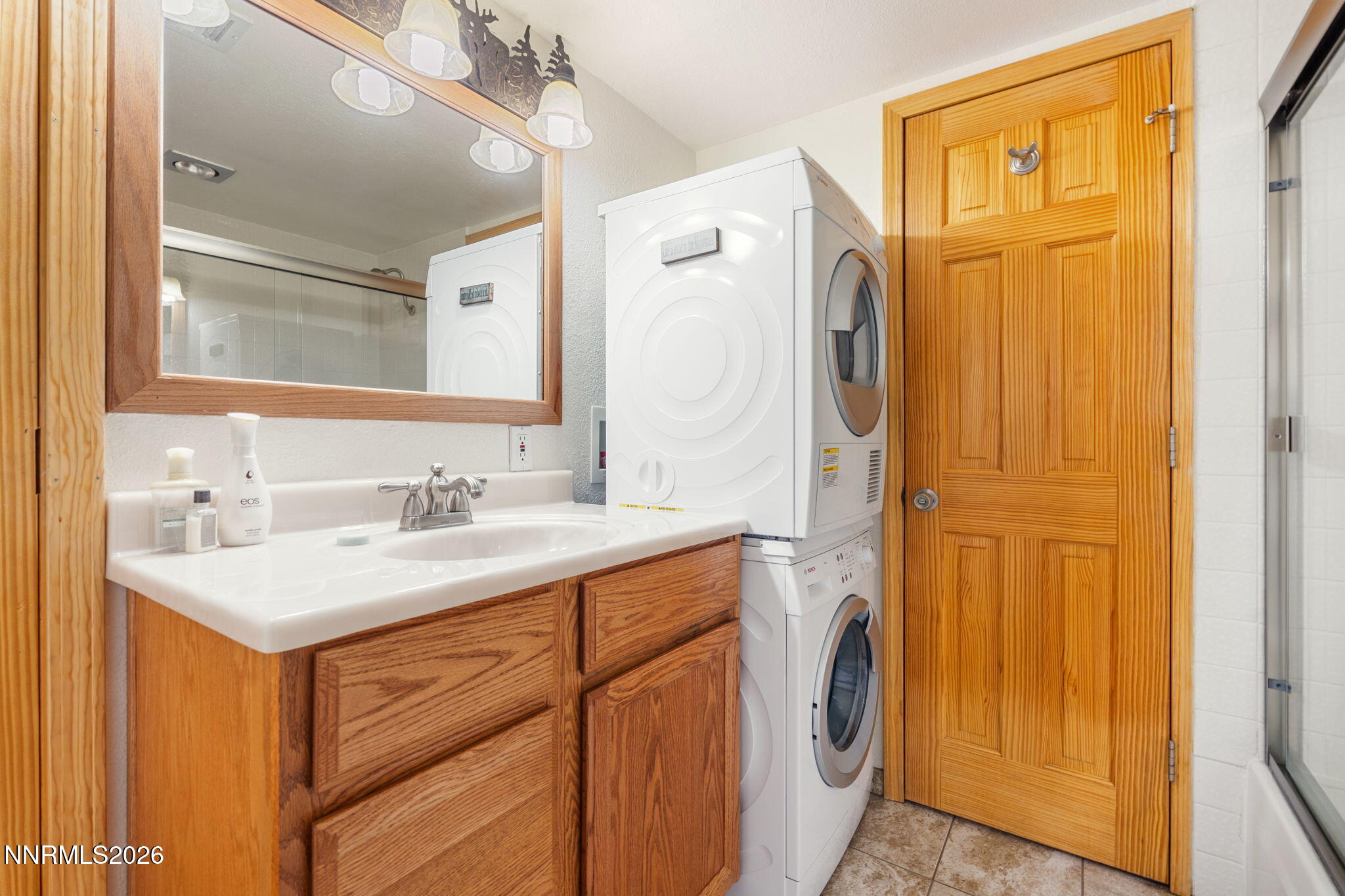 hall bath with laundry