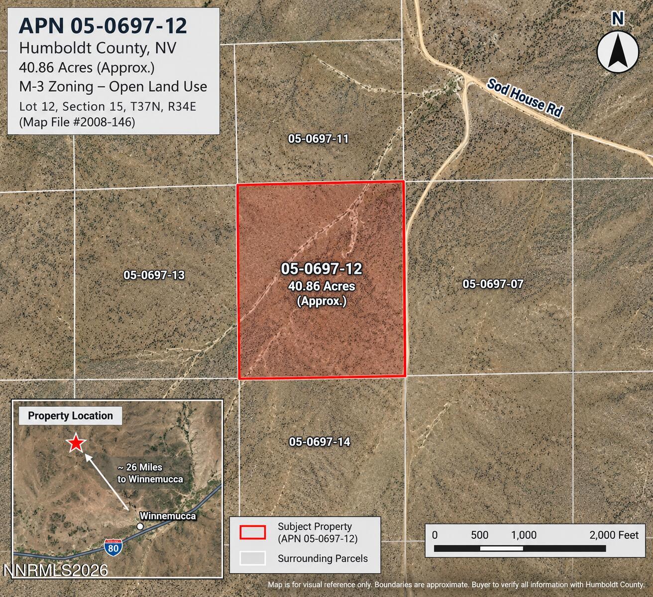 0 40.86 Acre parcel Parcel #05-0697-12