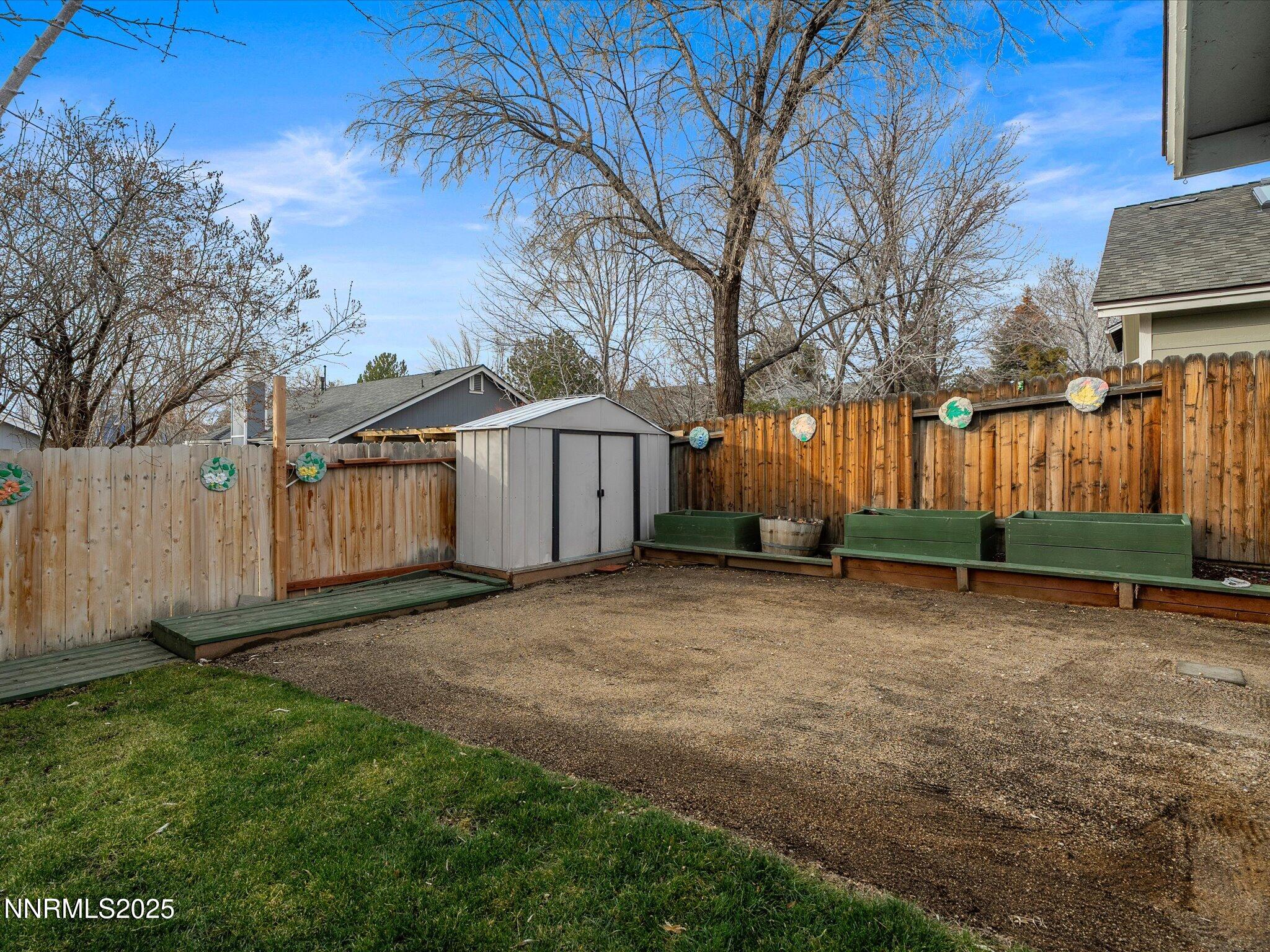 Rear Exterior_Yard_Shed_Beds