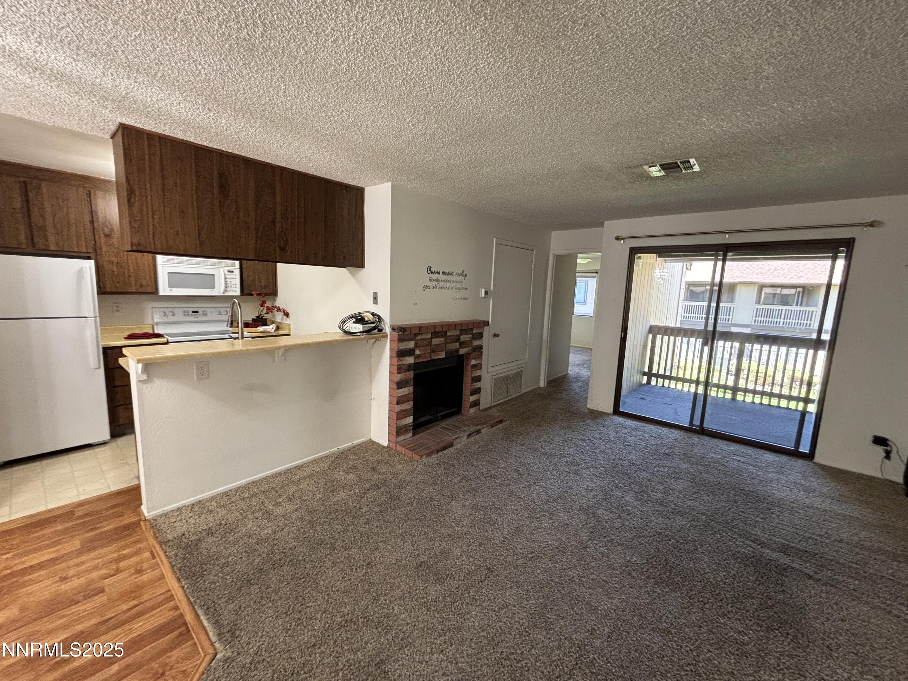 Living room and kitchen