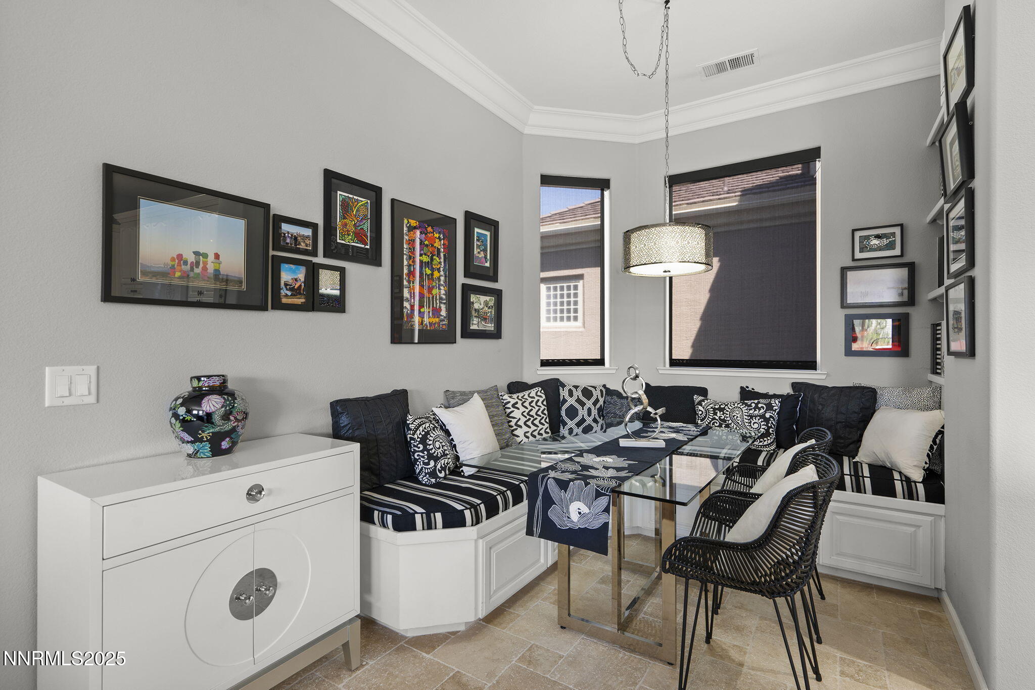 Nook with custom built in bench