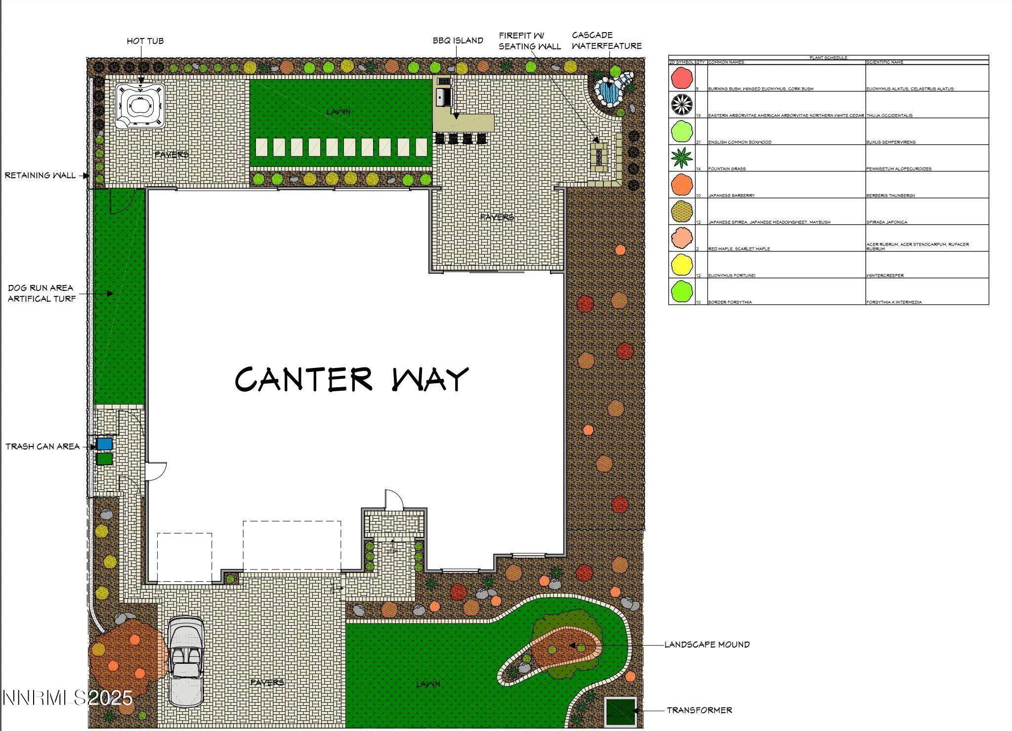 Canter way Custom Landscape Plan MDBLACK