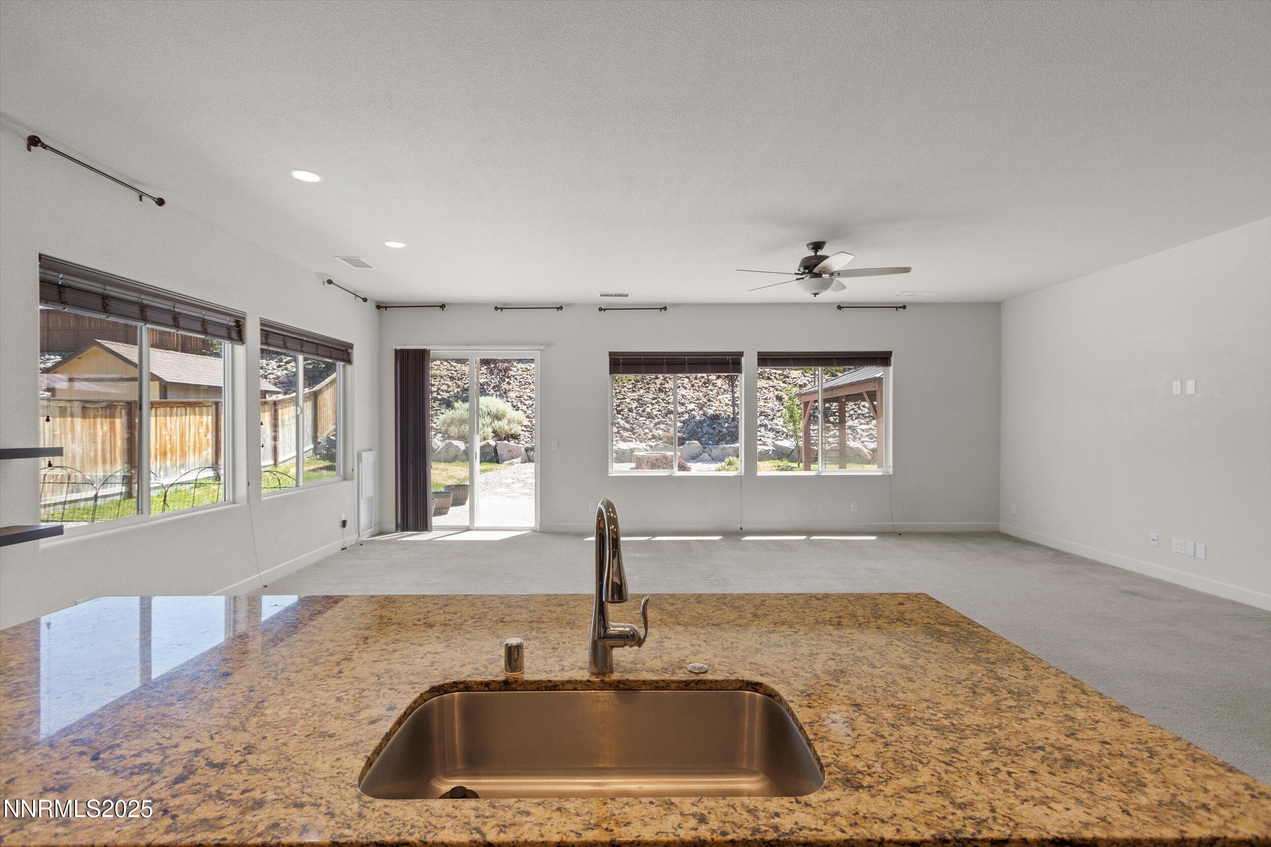 Kitchen Island into Great Room