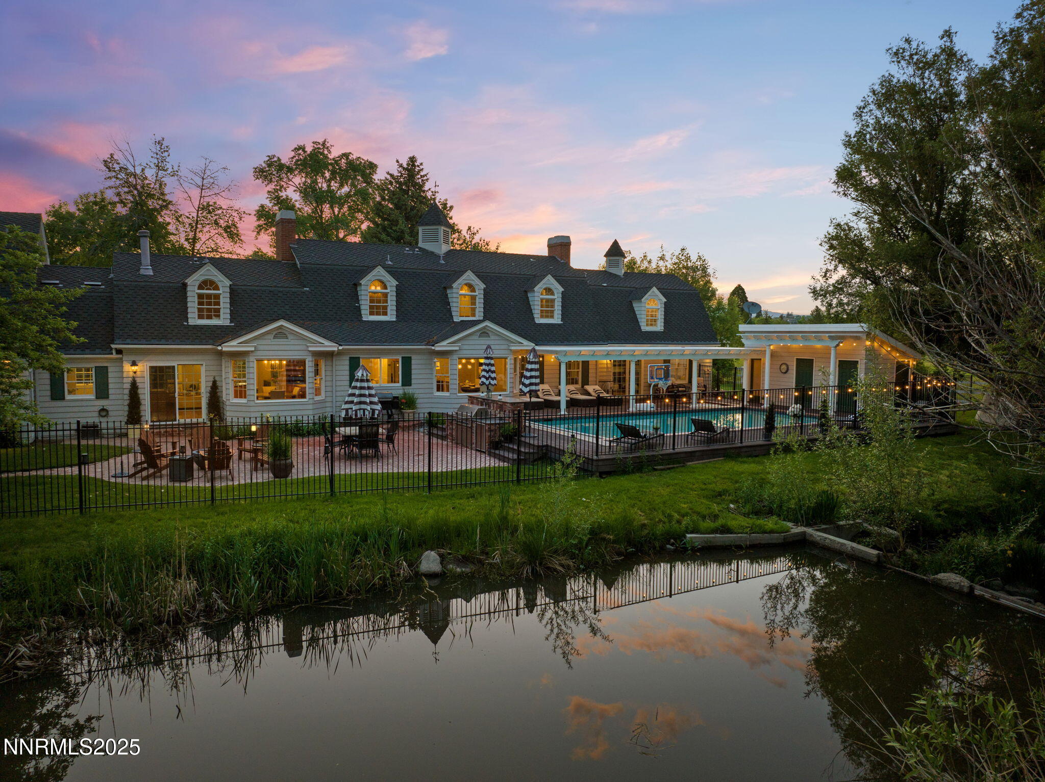 Rear Pond Twilight Photo