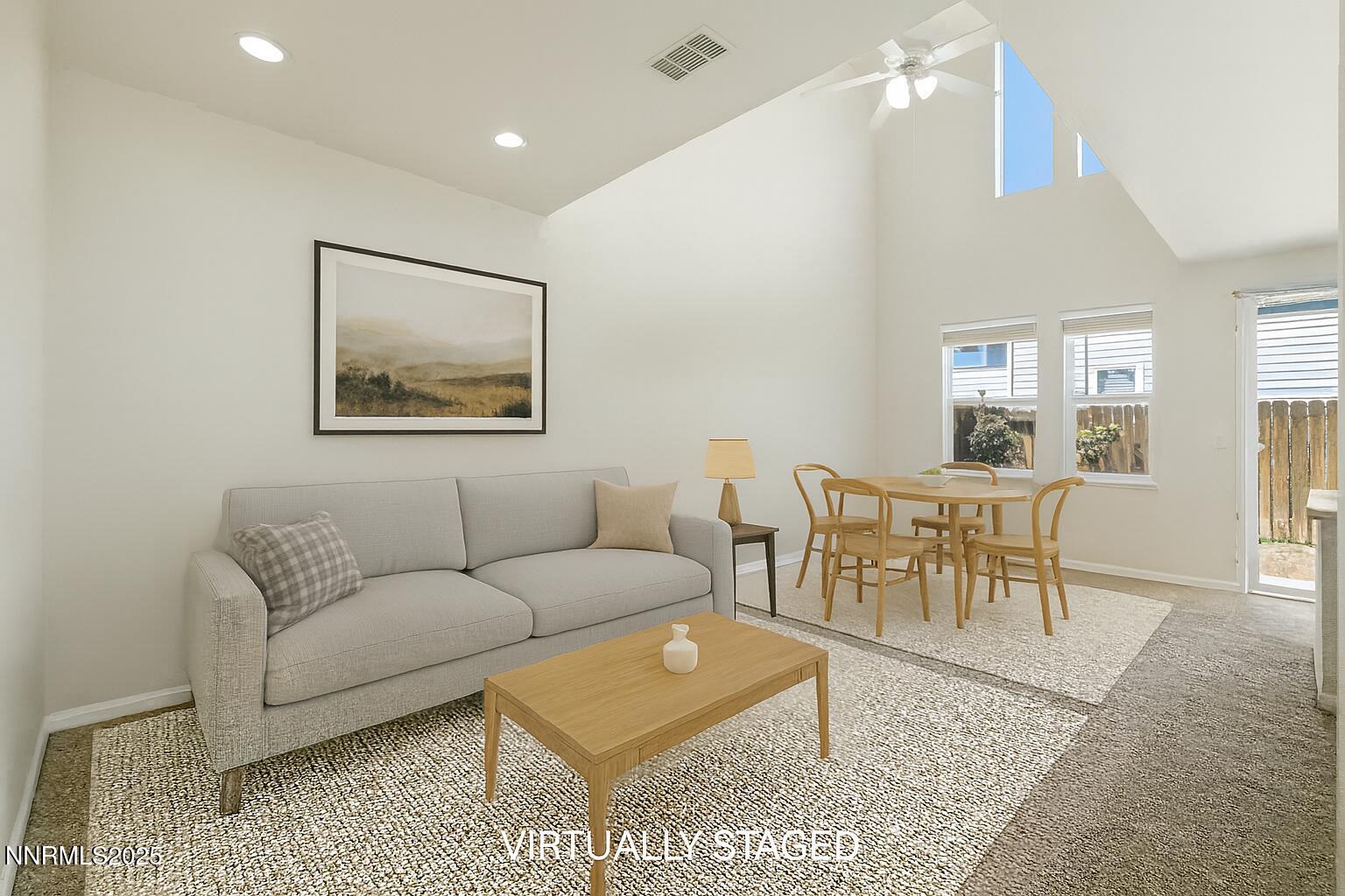 Living/Dining virtual staging