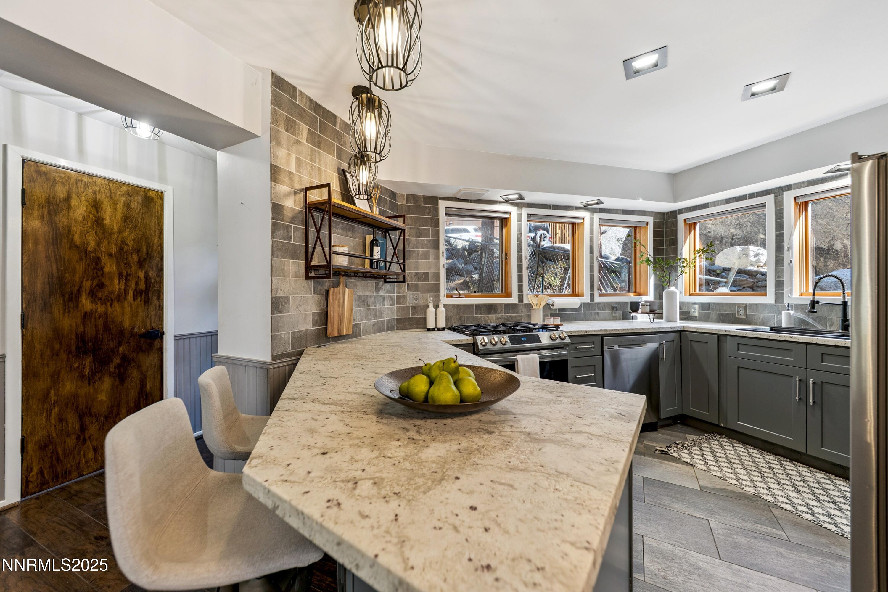 Kitchen View from Dining Room