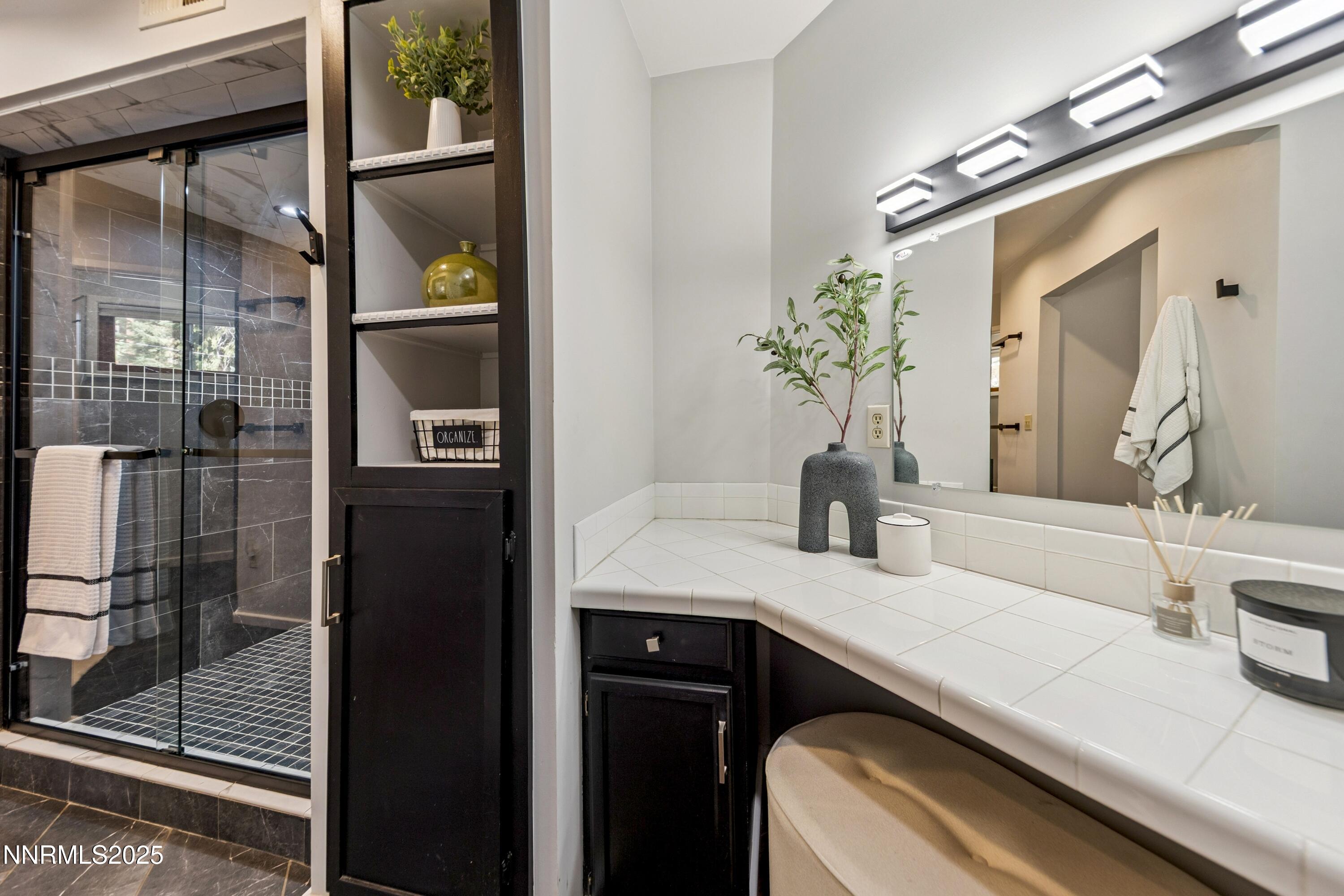 Master Vanity and Shower