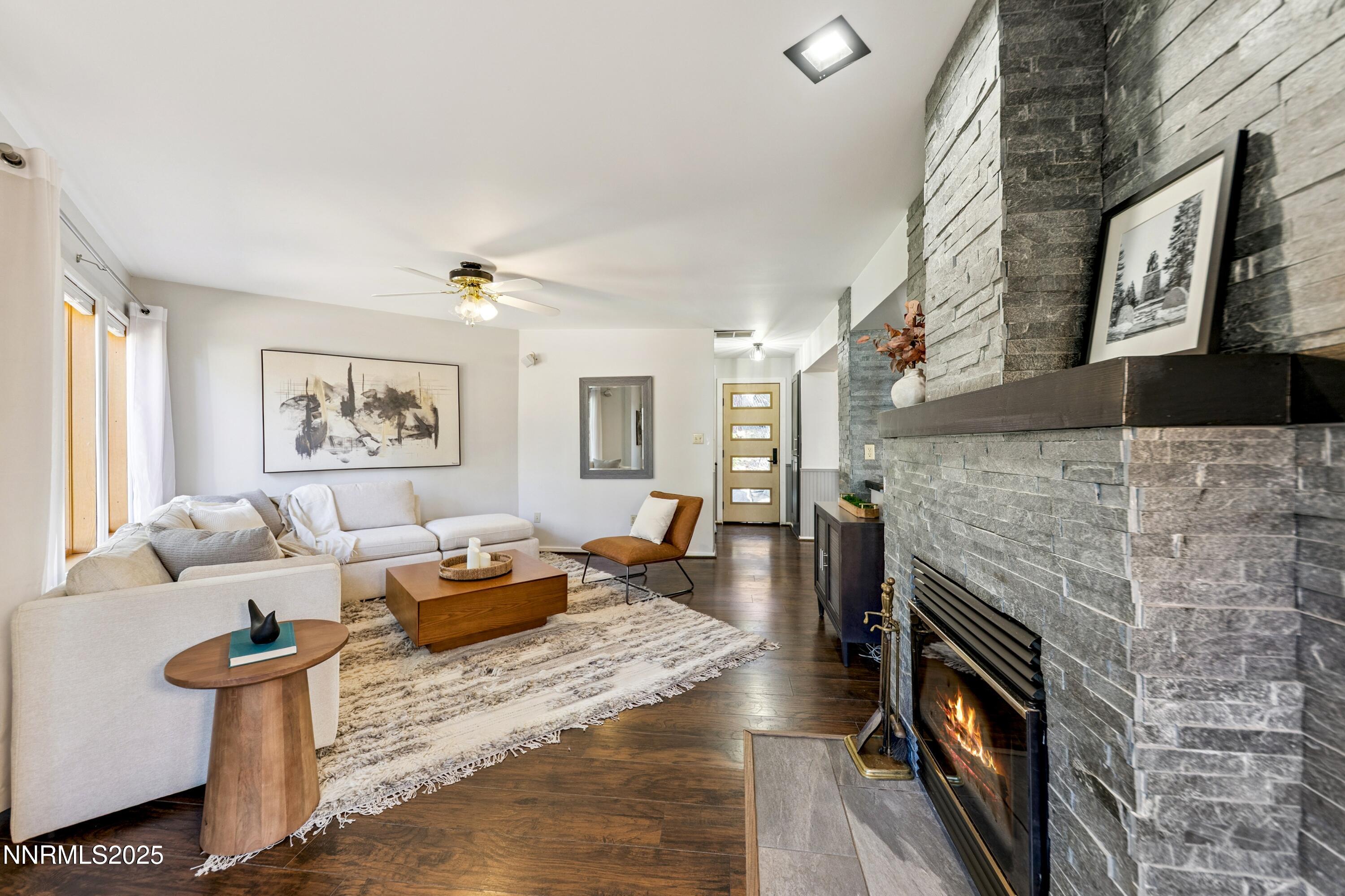 Family Room and Fireplace