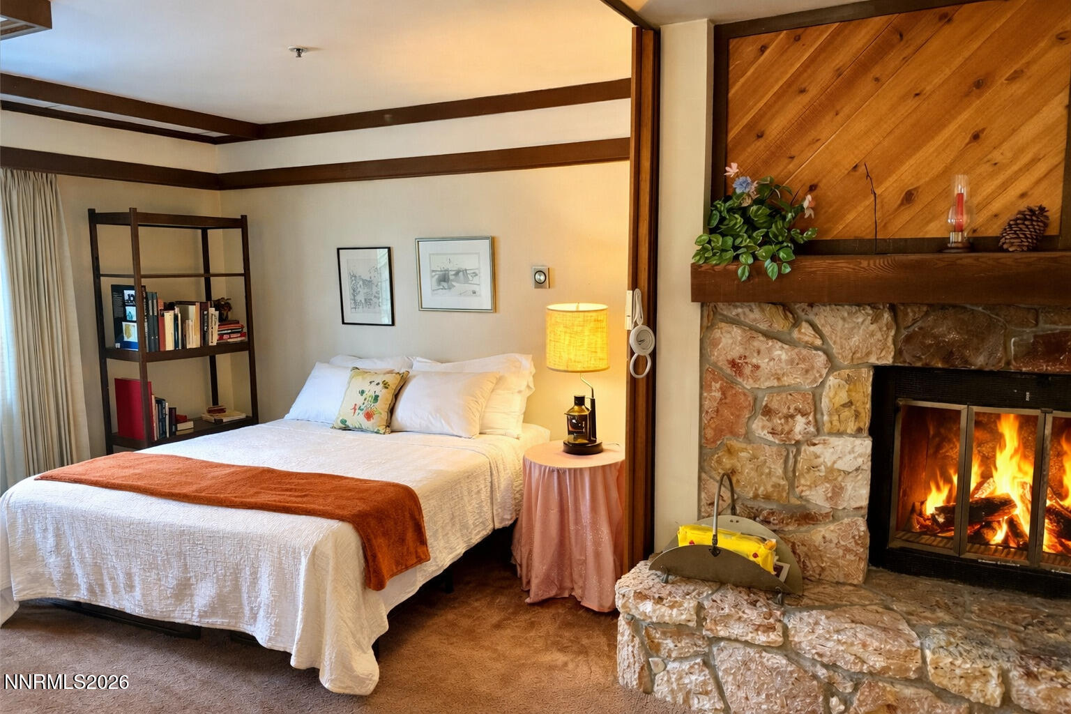 Cozy living room sleep setup