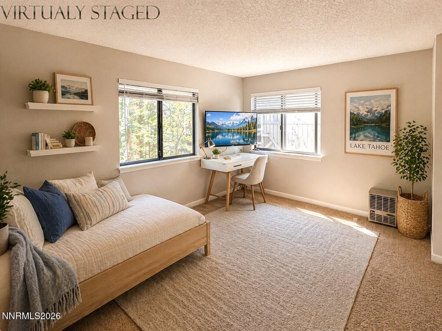 Bedroom Virtally staged