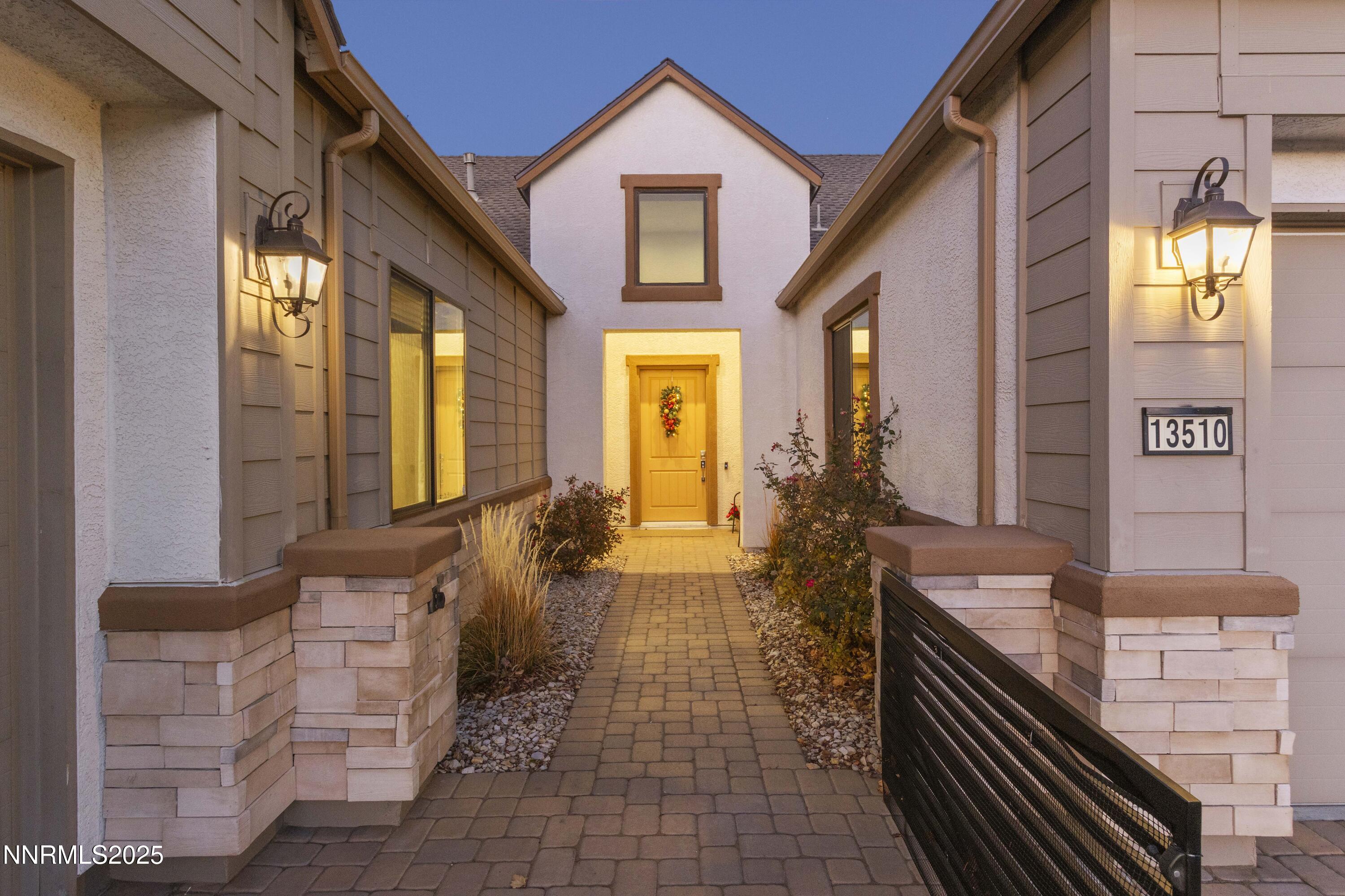 13510 Water Willow Exterior Entry Dusk