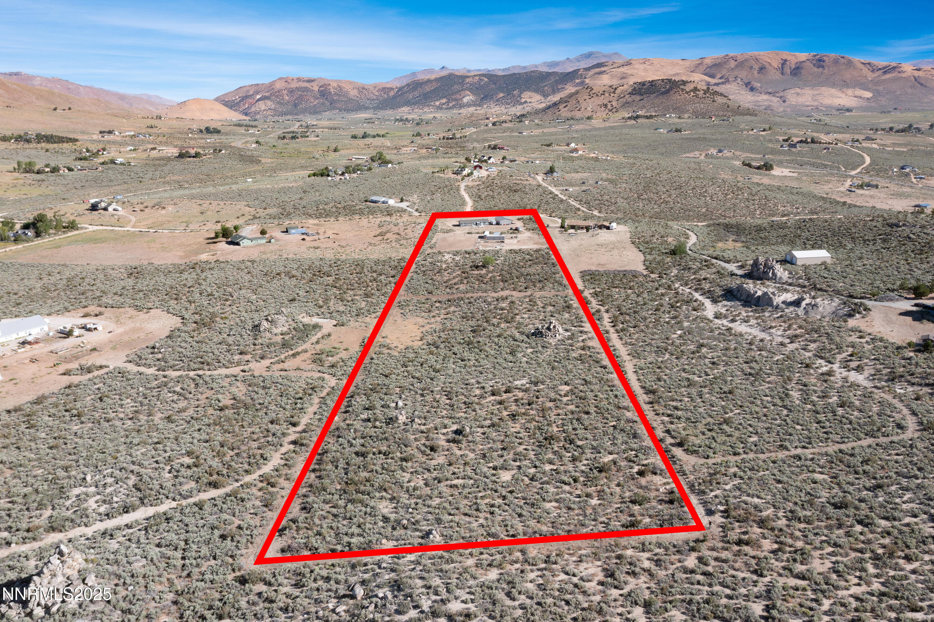 Aerial View with Lot Lines