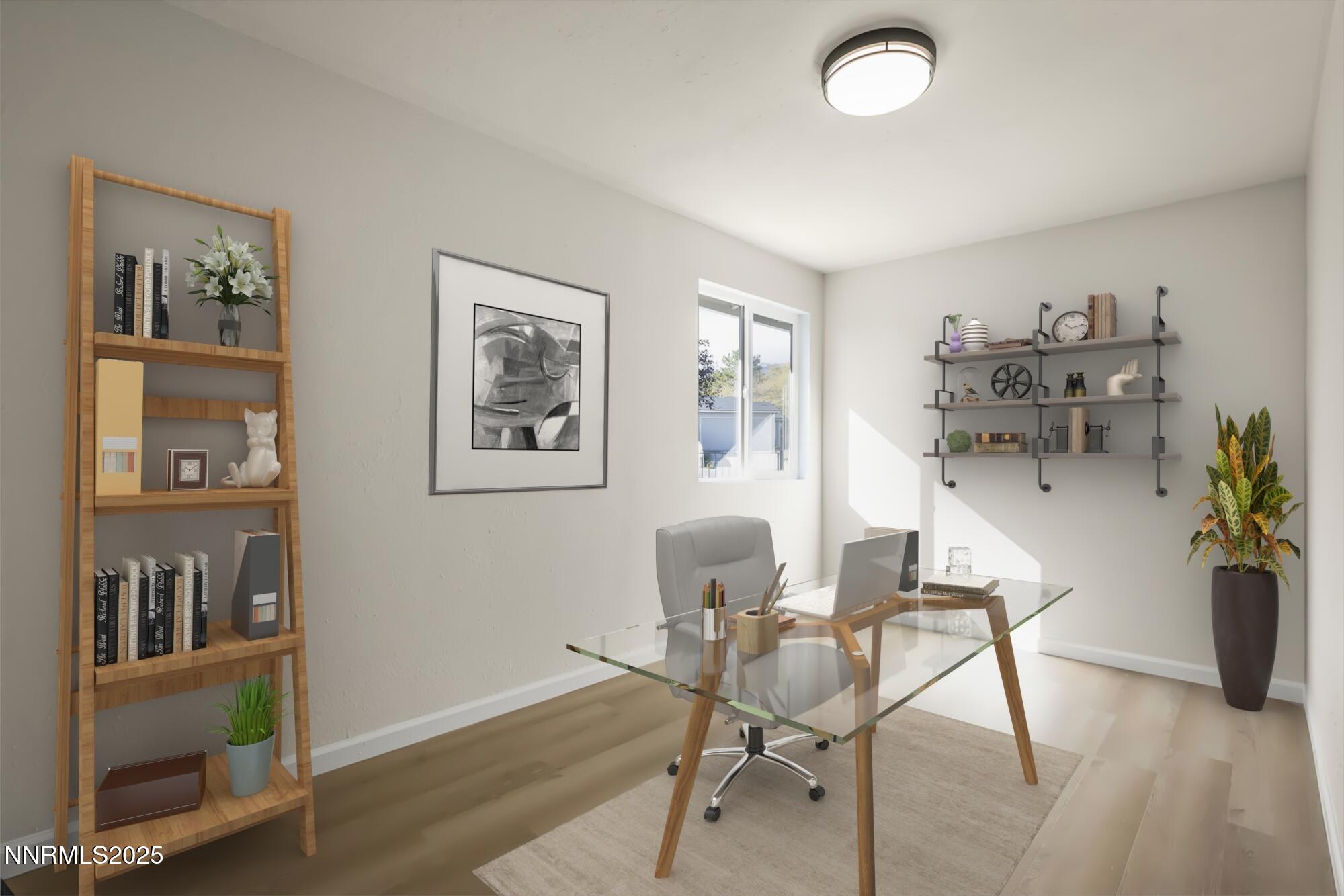 Virtually Staged Office/Den