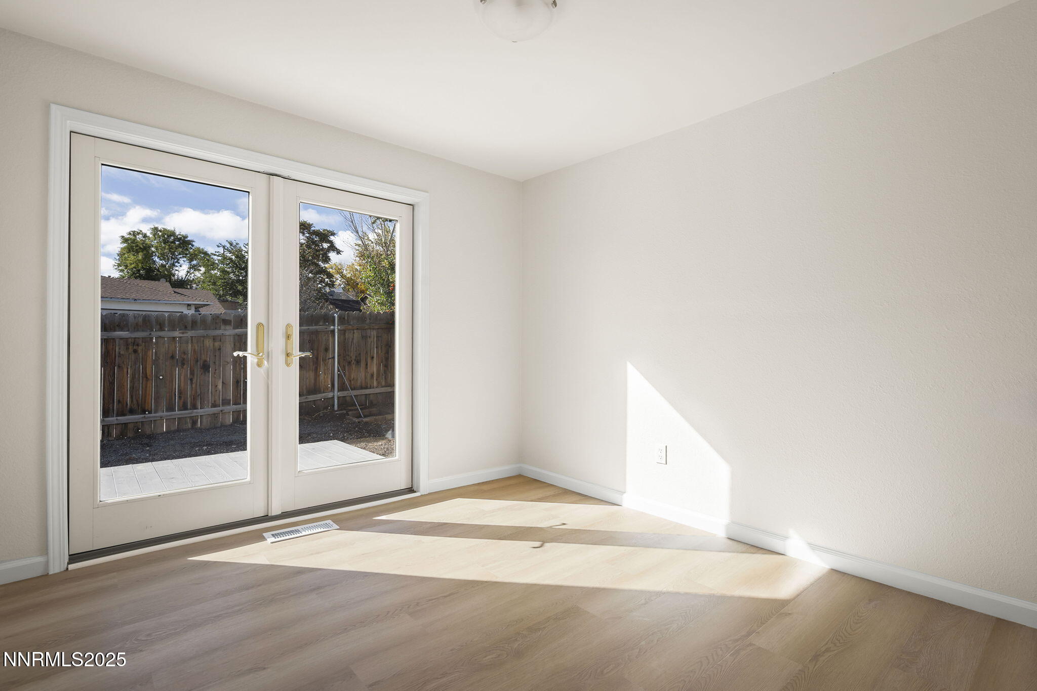 Bedroom with French doors