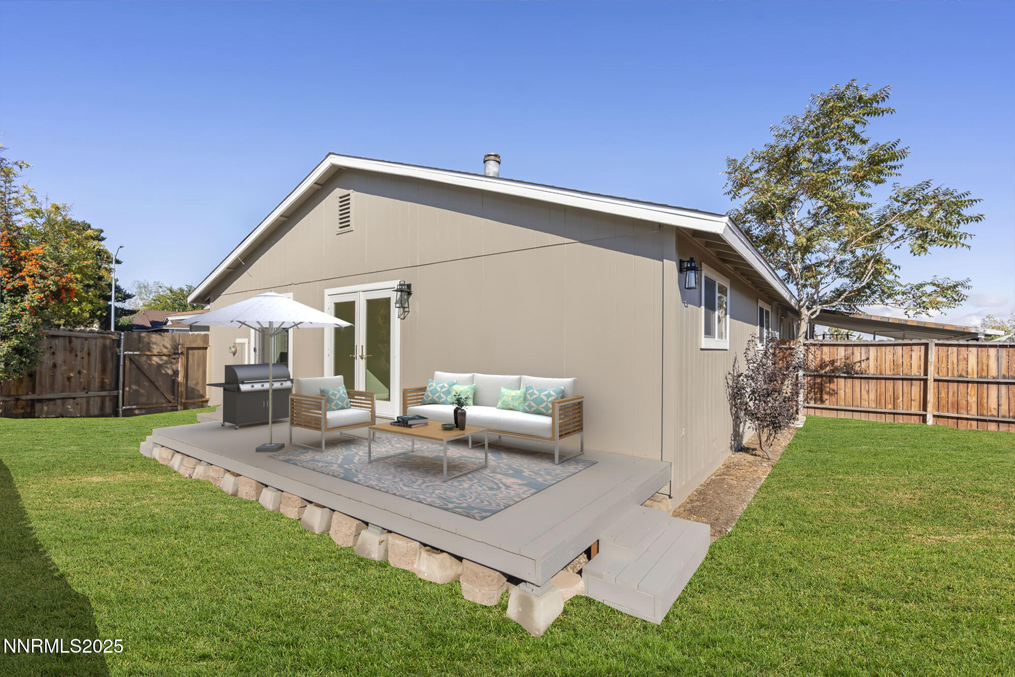 Virtually Staged Patio