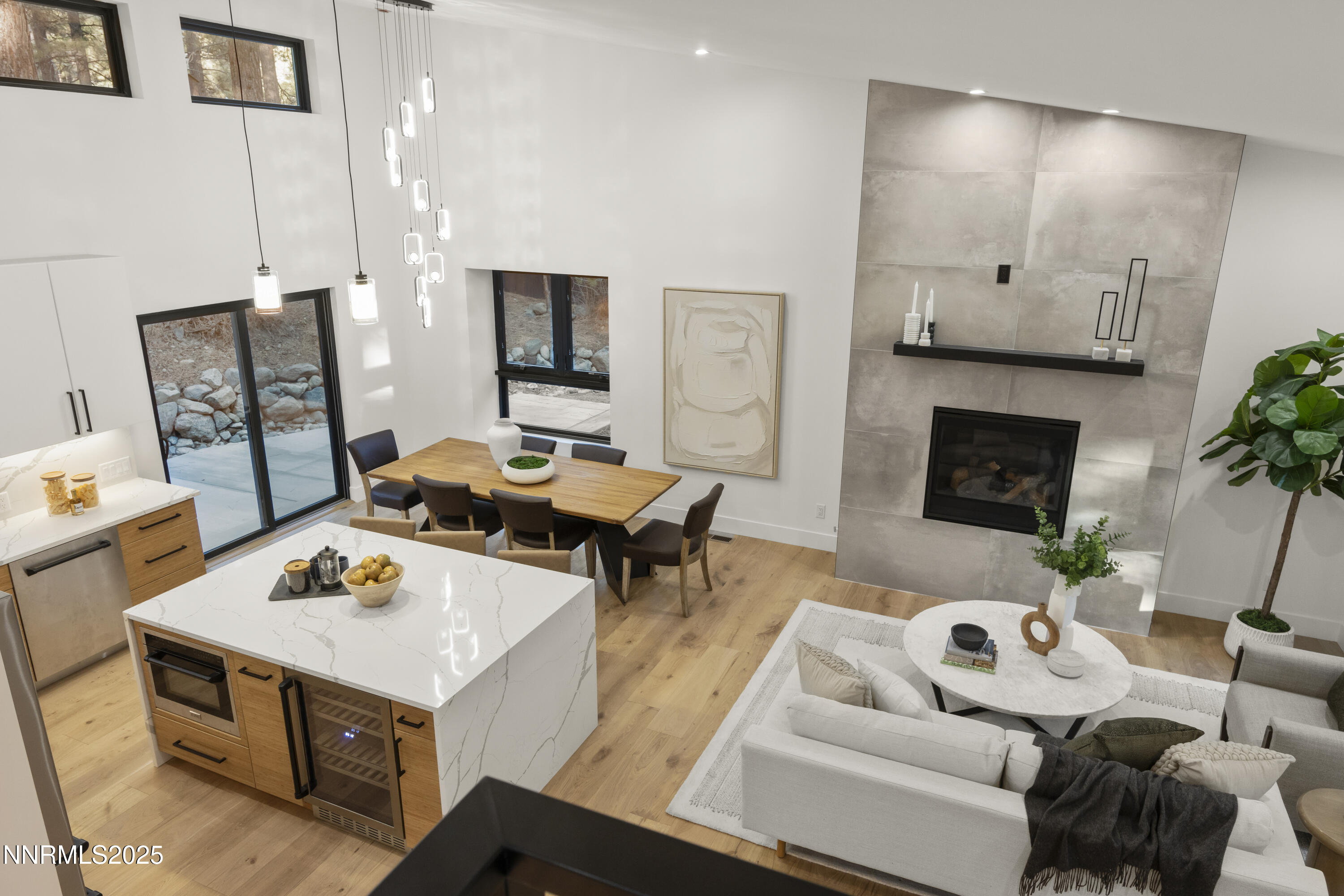 Kitchen/Living Room Above View