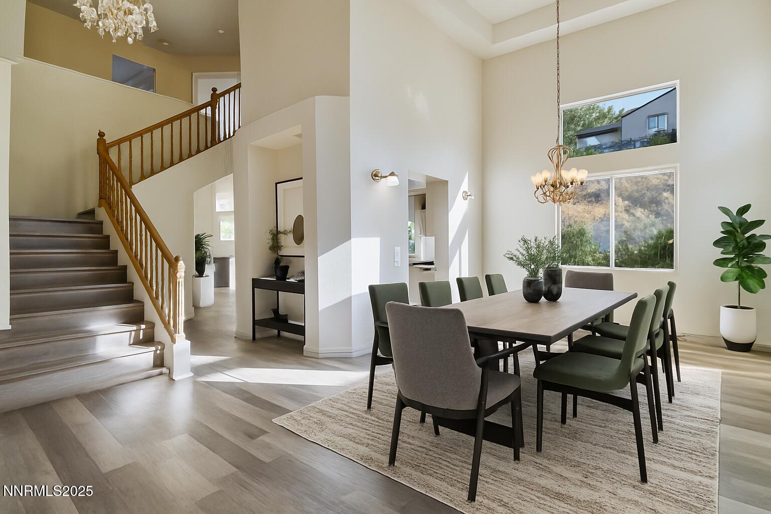 Elegant Dining Room with Natural Light