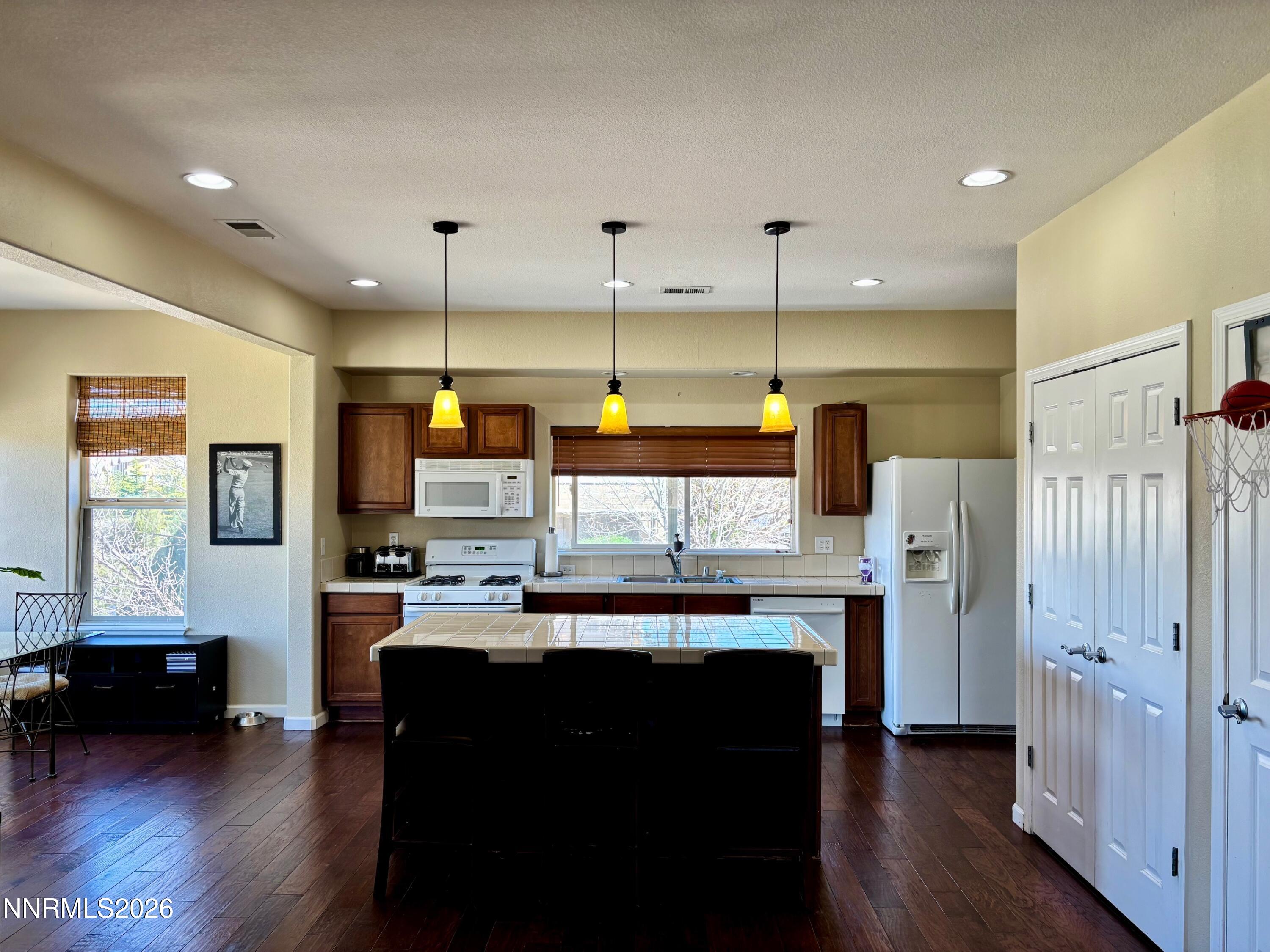 KITCHEN VIEW FROM LIVING ROOM