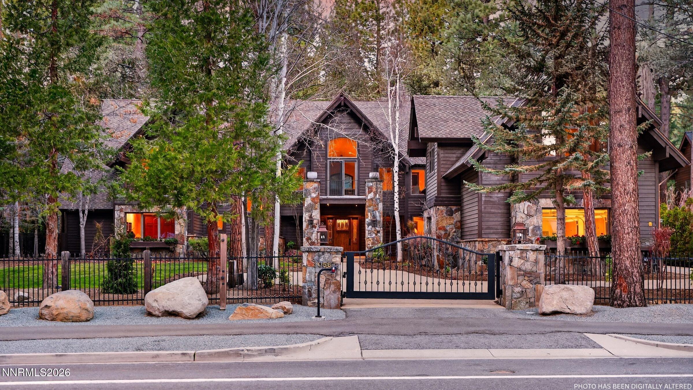Front Elevation at Sunset