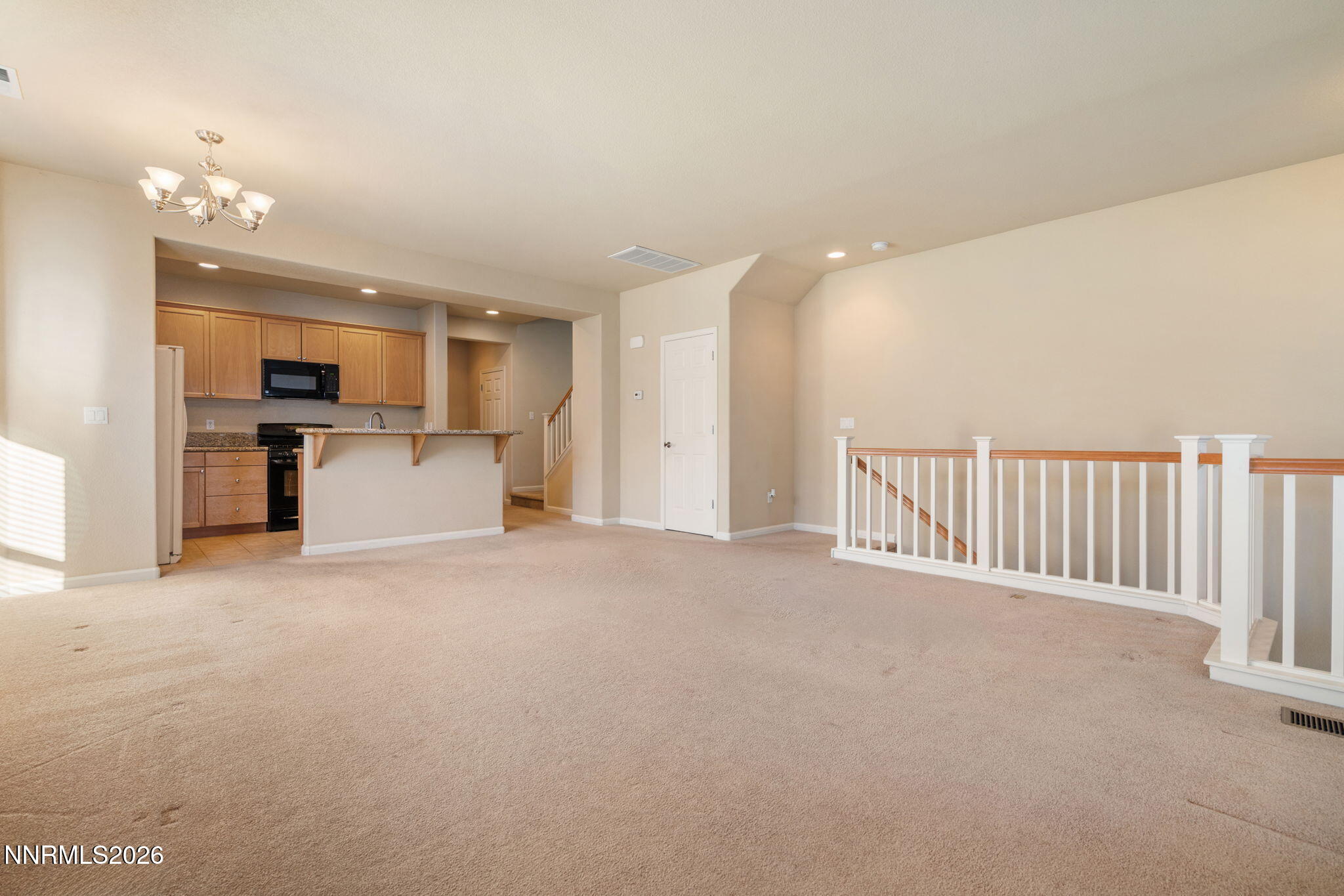 living room and kitchen