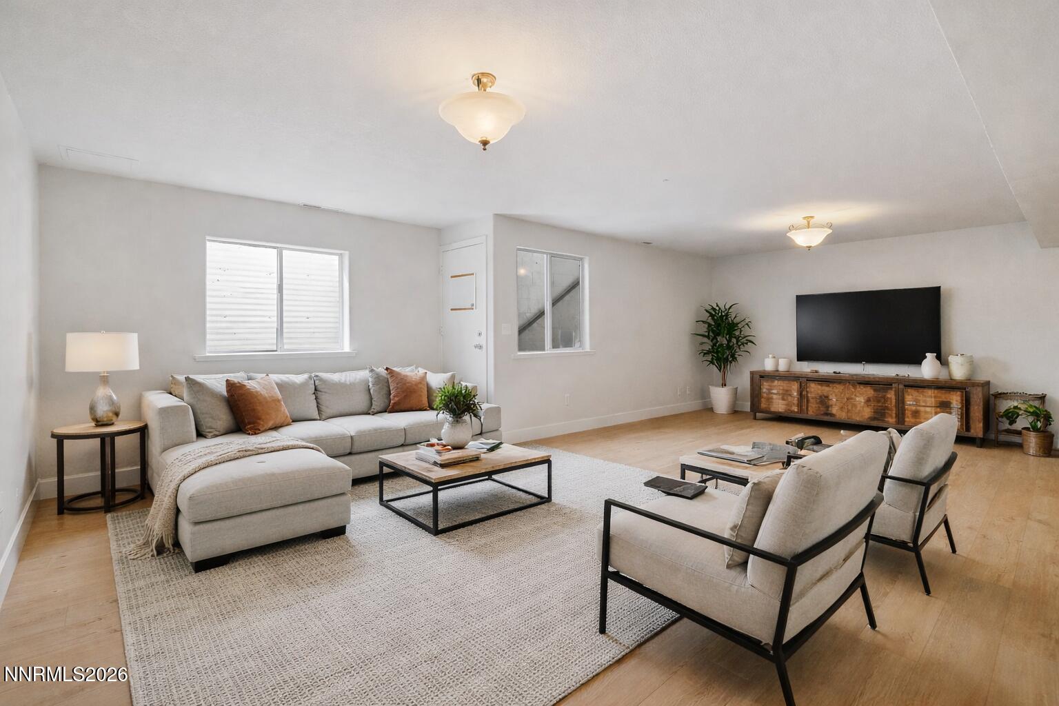 Virtually staged Basement