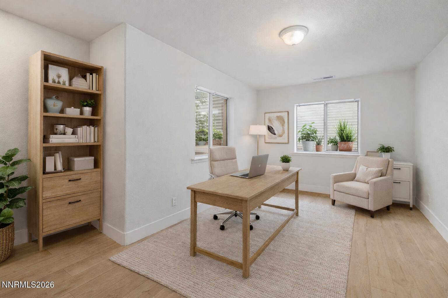 Virtually staged office