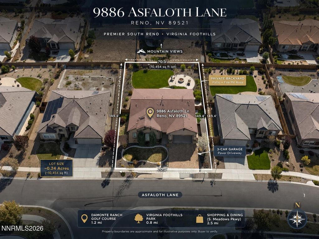 Photo of 9886 Asfaloth Lane, Reno, NV 89521 (MLS # 260003307)