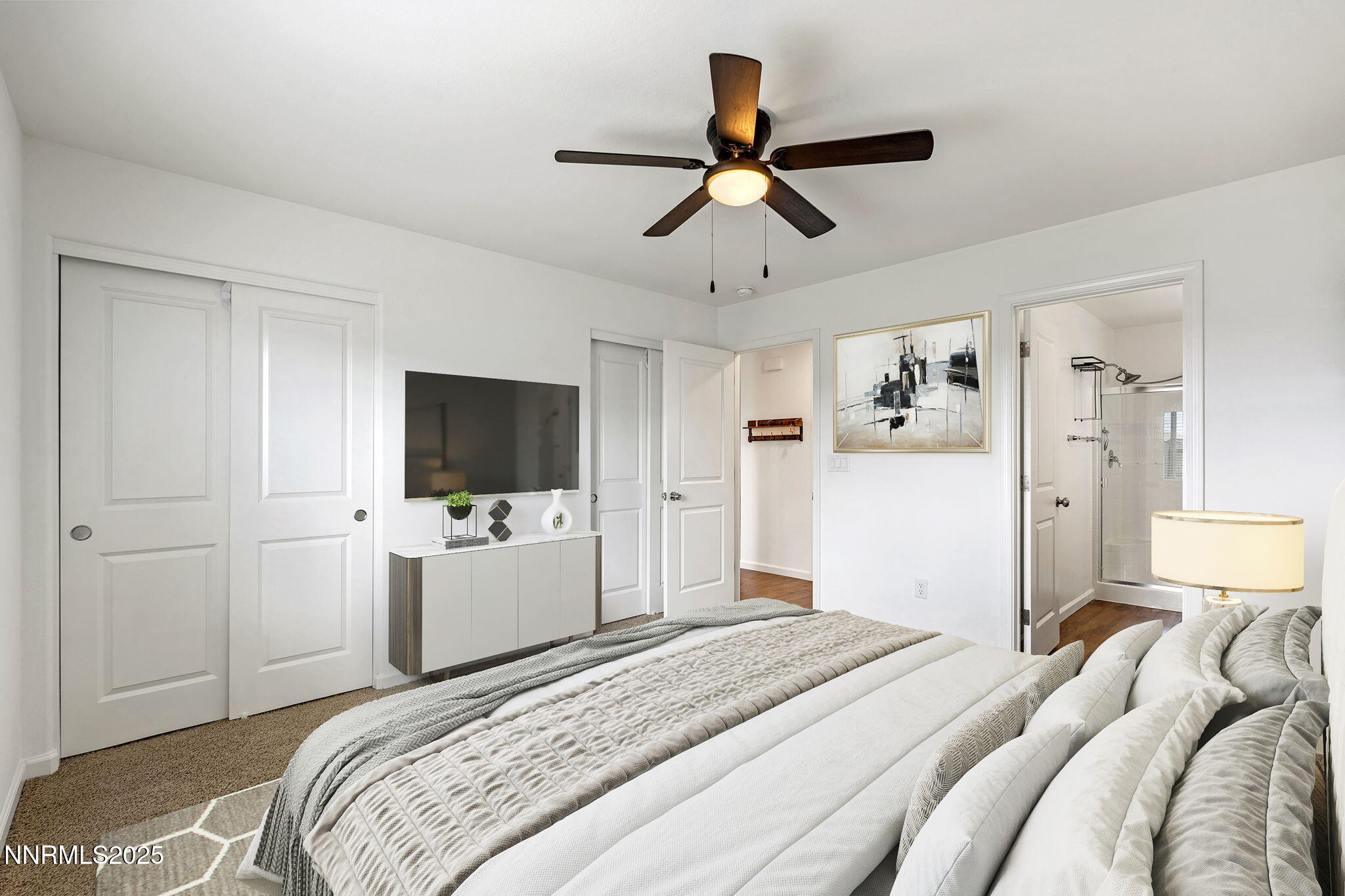 Primary Bedroom Staged