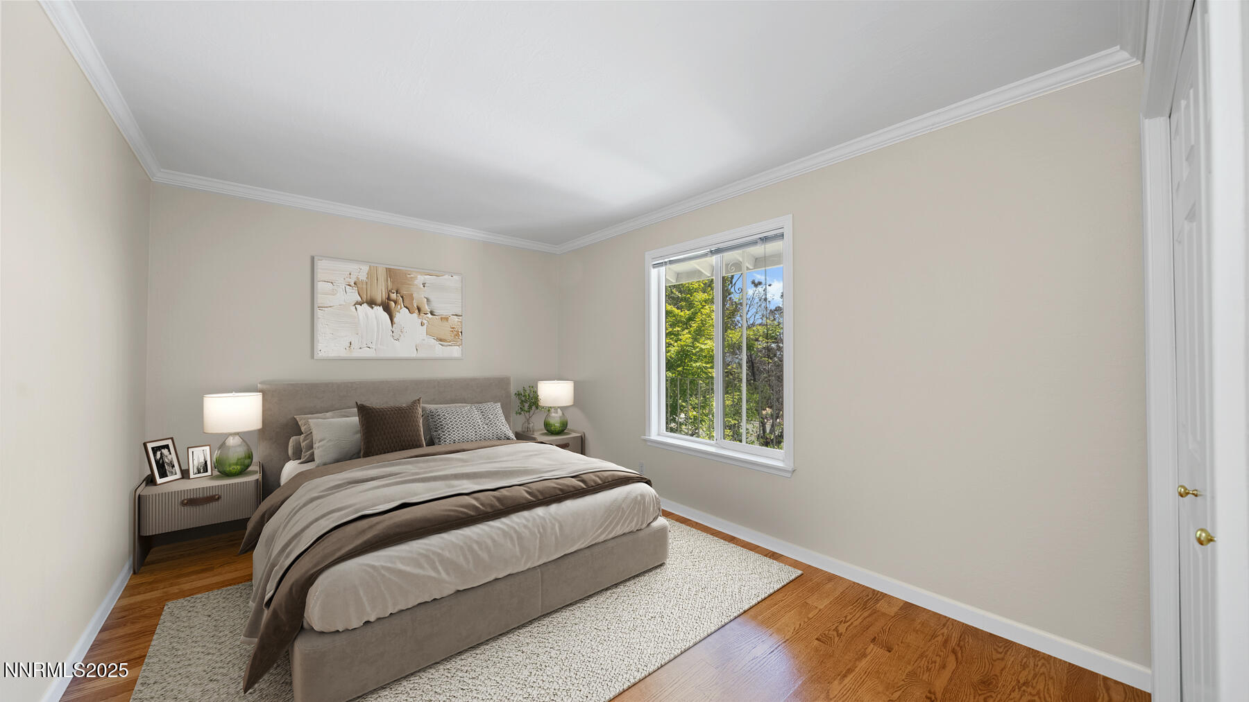 Virtually staged bedroom 2