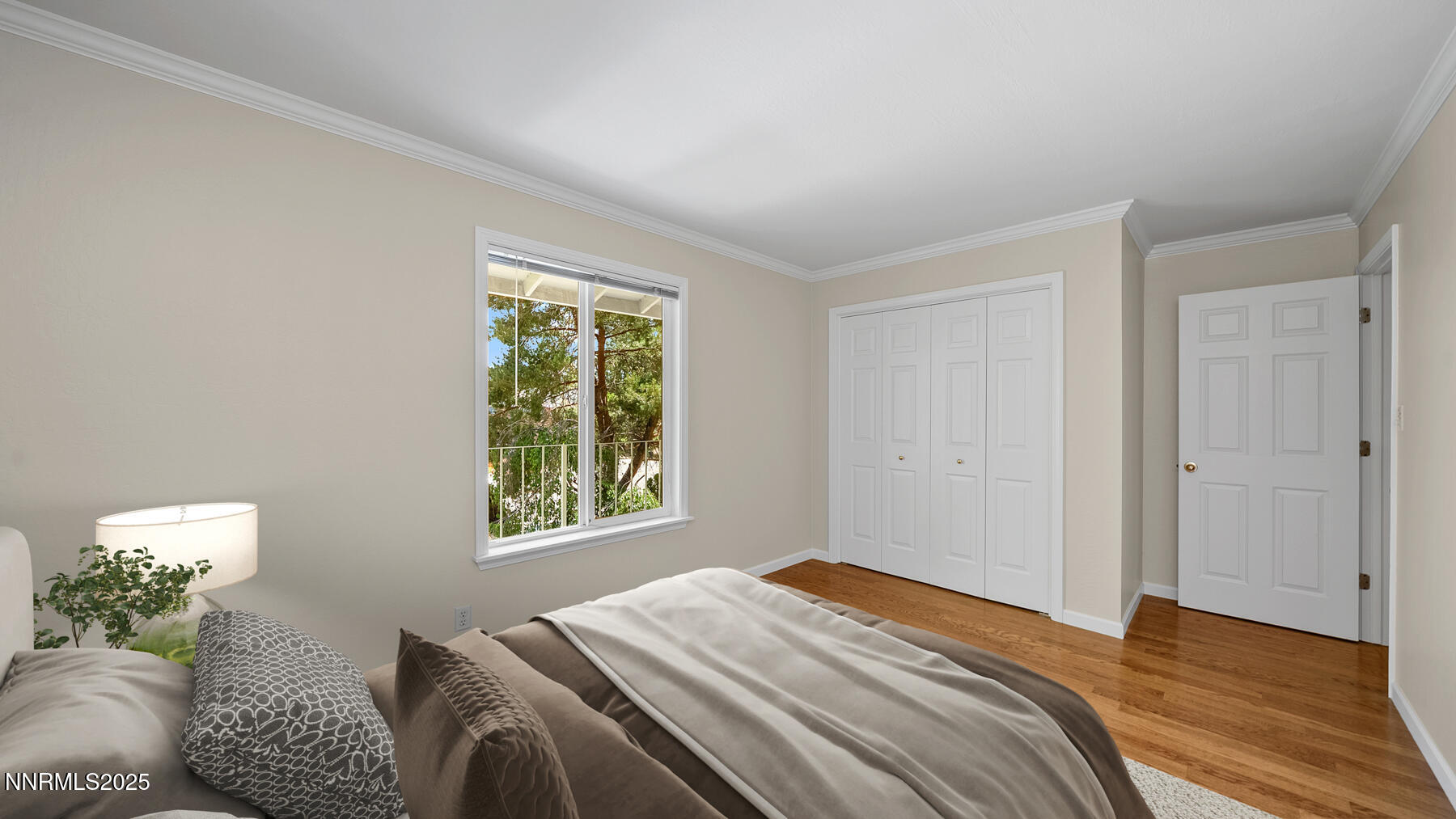 Virtually staged bedroom 2