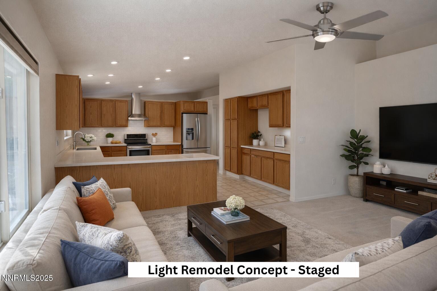 Great Room - Light Remodel Concept - Sta