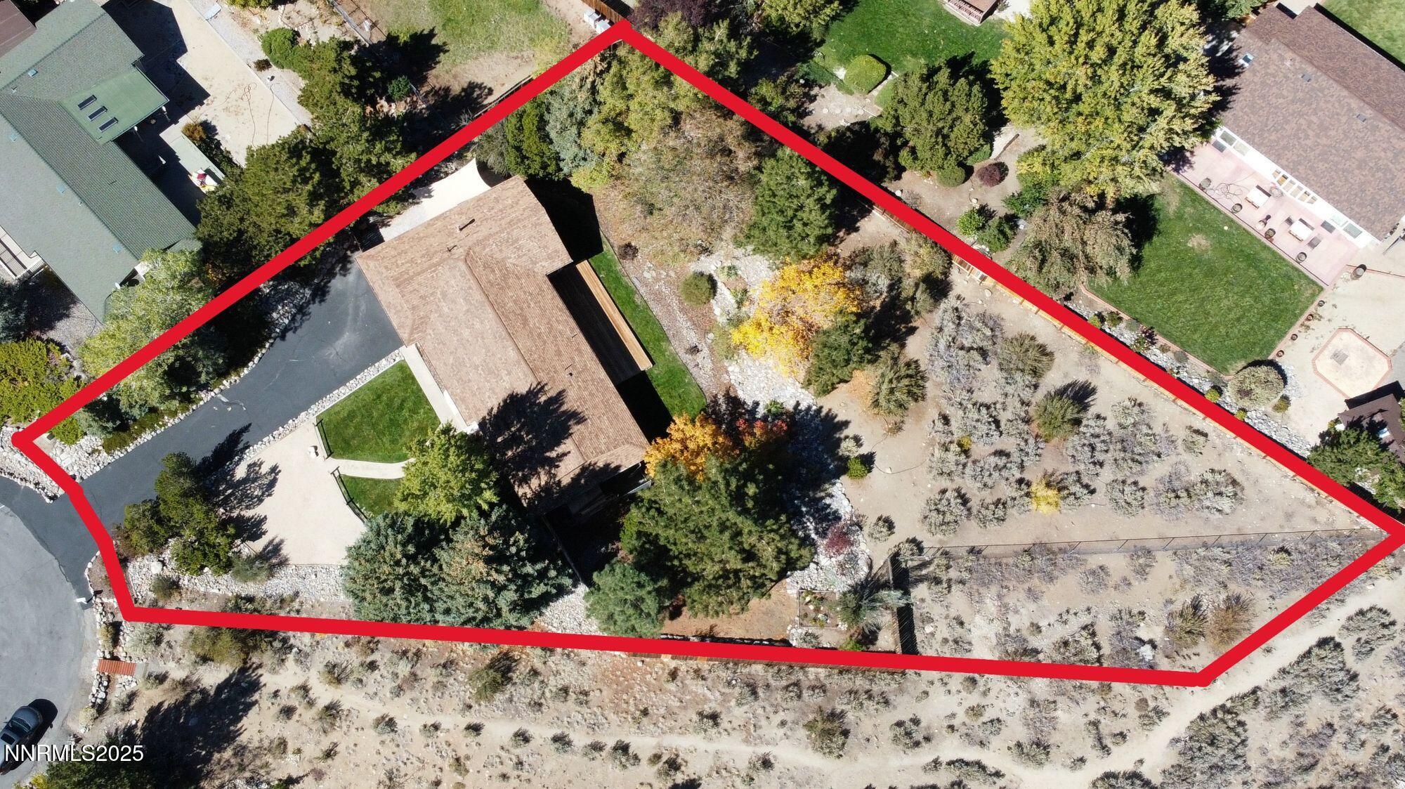 31 Aerial View of House showing property