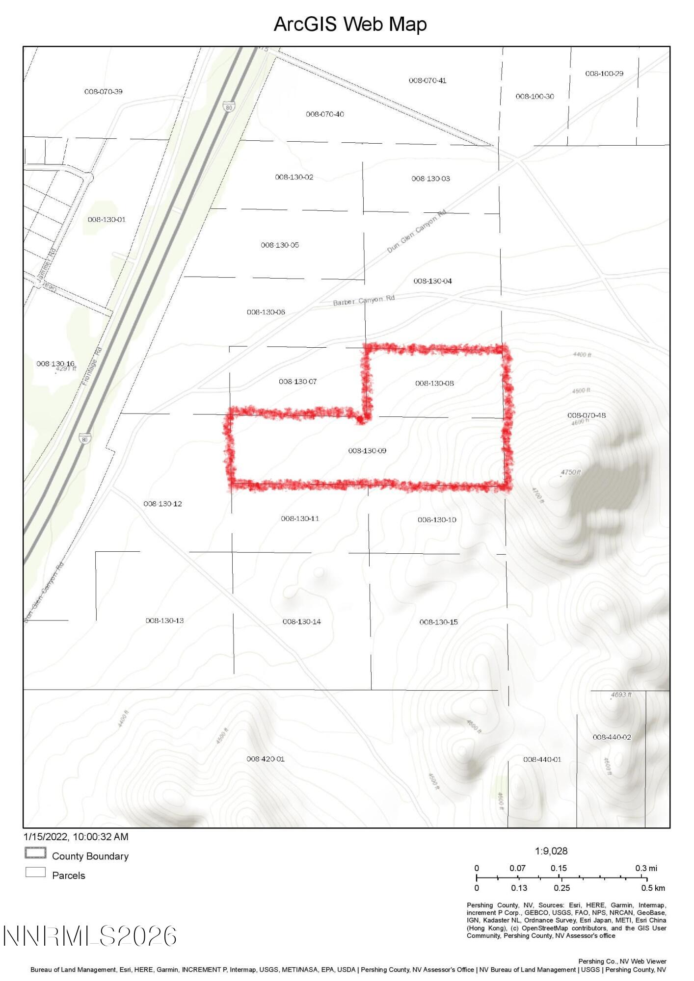 240 acres Dun Glen Canyon Rd-Herschell Rd T34 R37 Sec 29