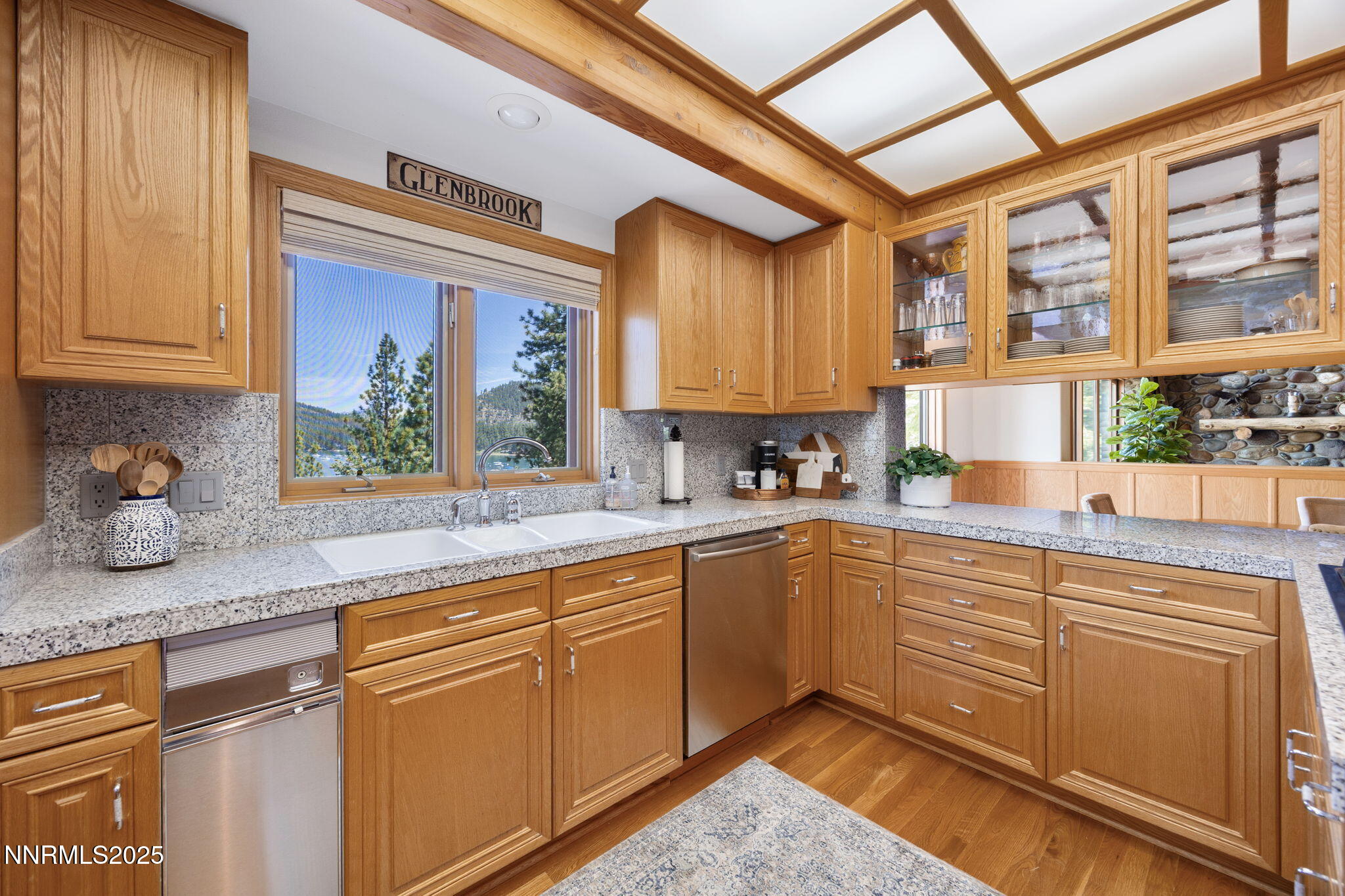 Kitchen with Lake Views