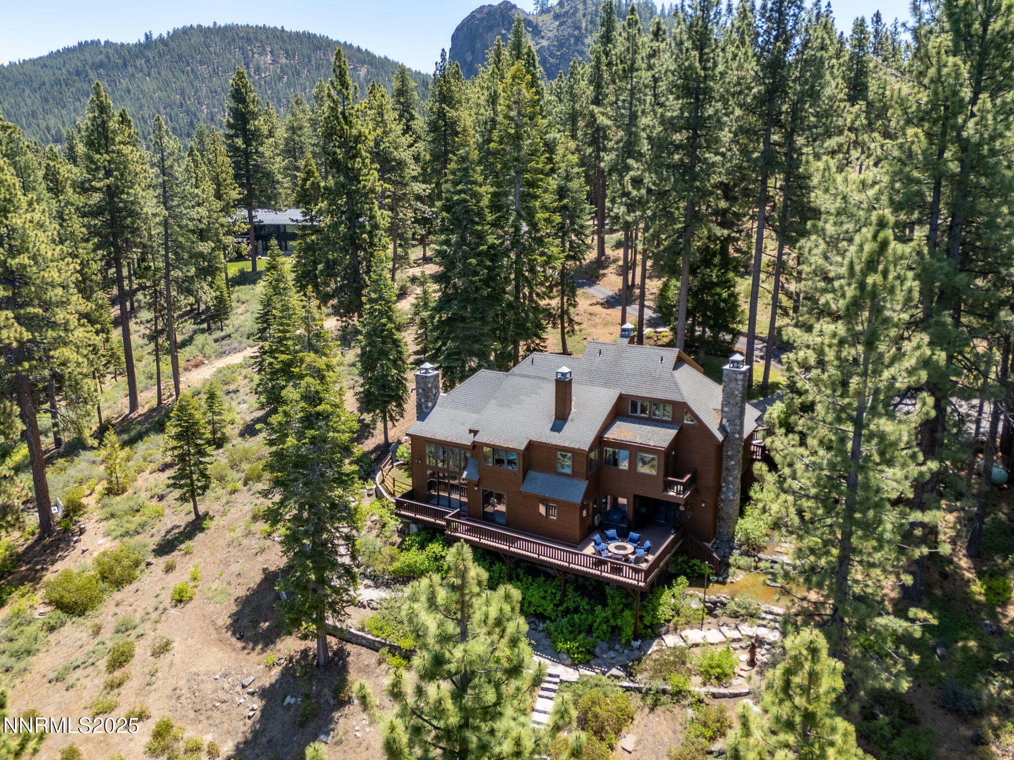 Aerial Rear View with Deck