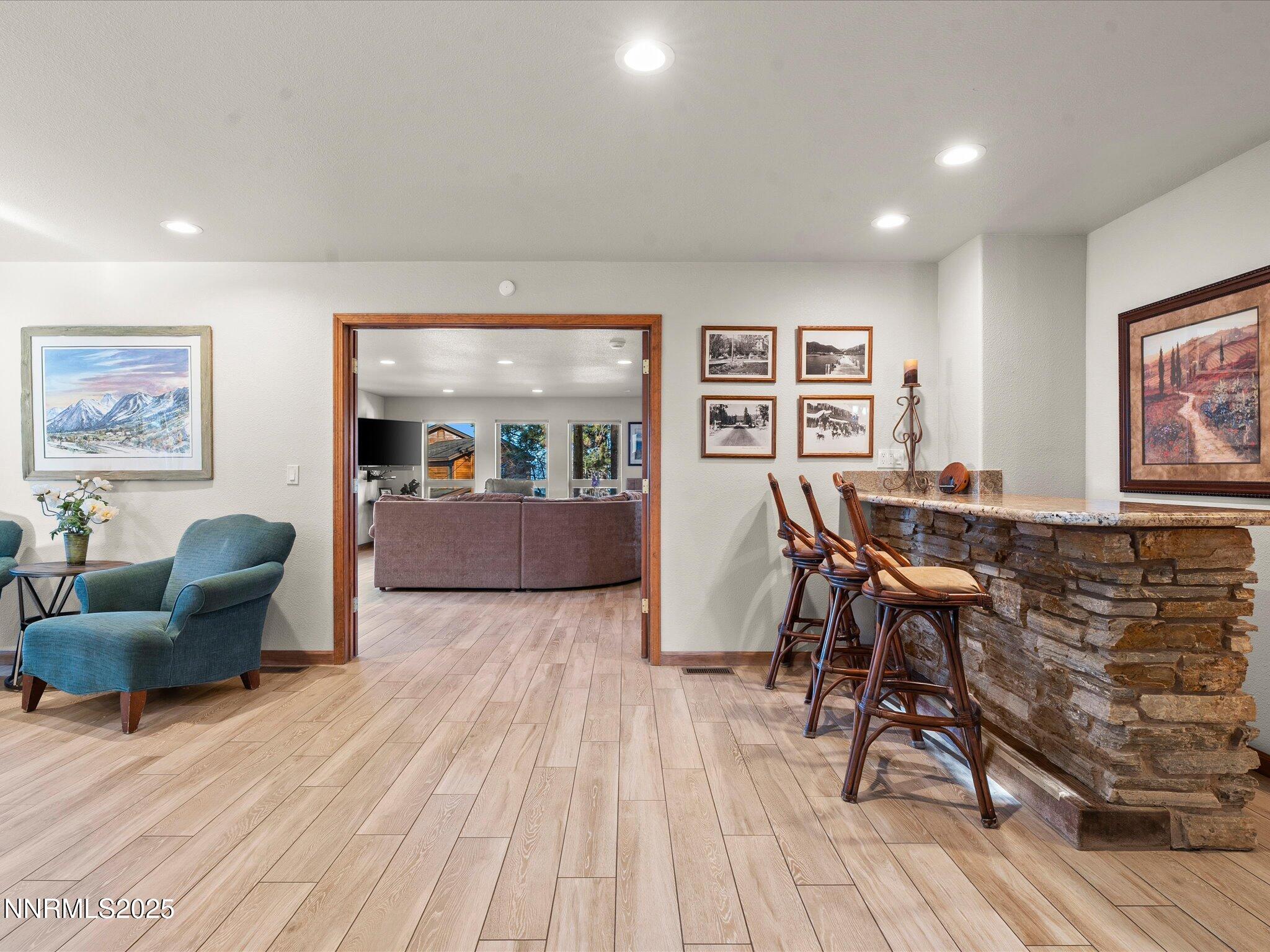 Bar entry to family room