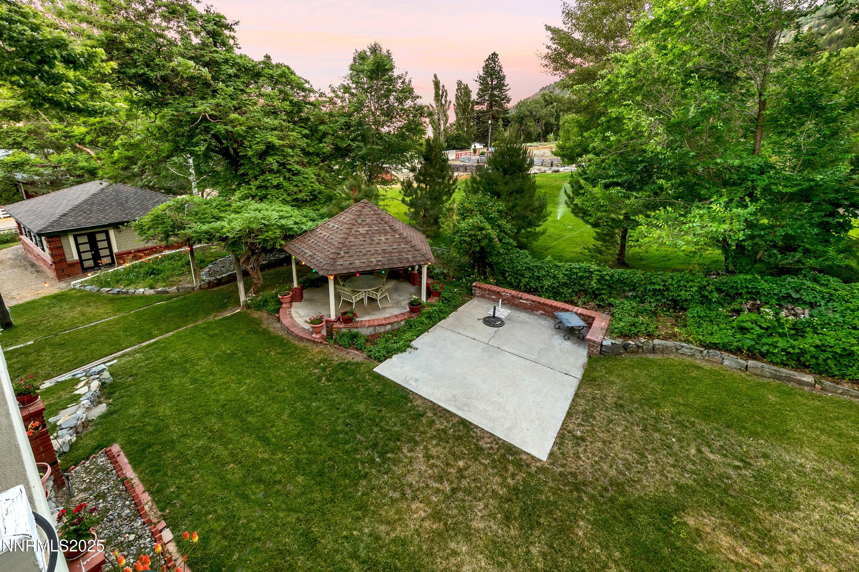 gazebo and concrete pad
