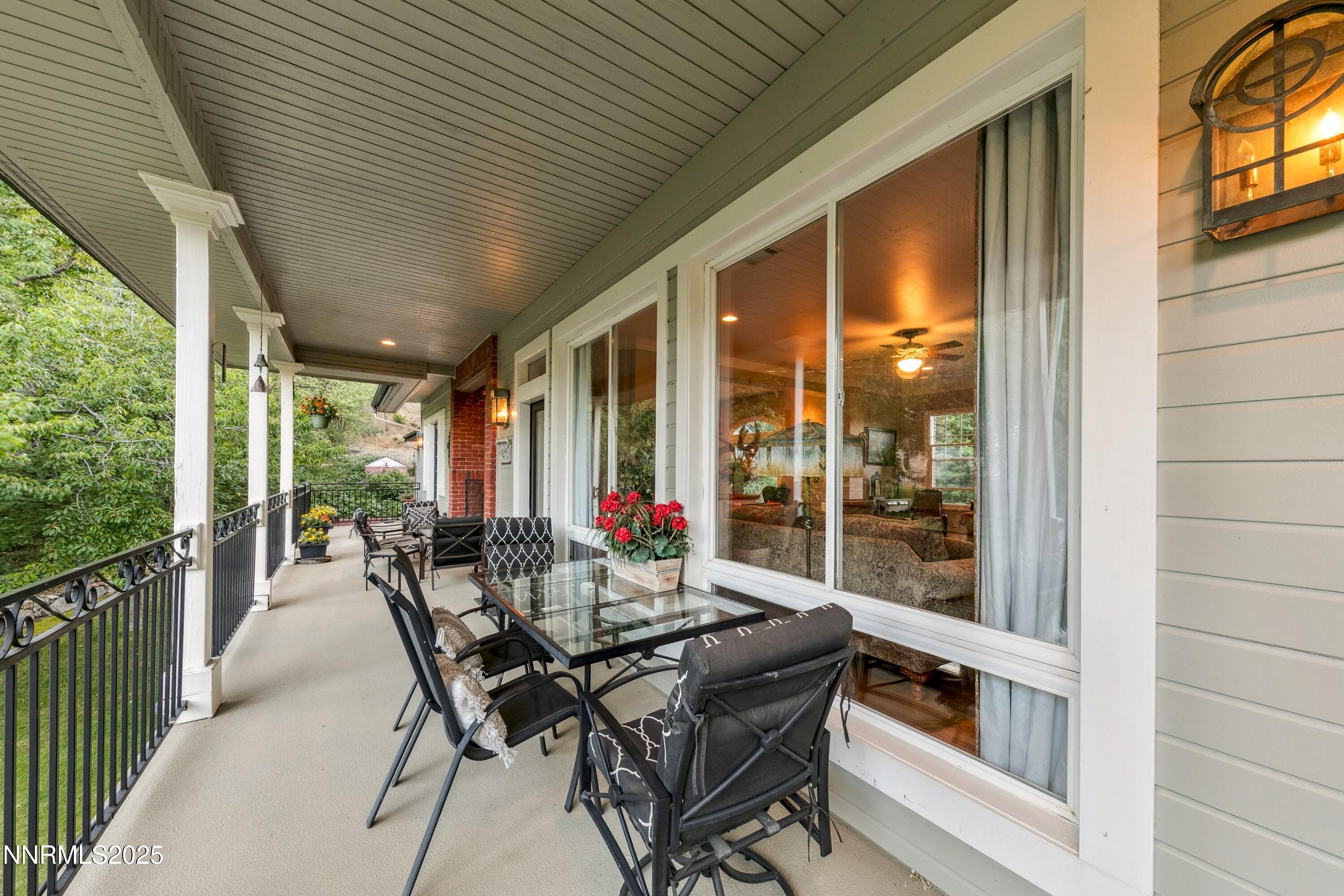 covered patio upstairs