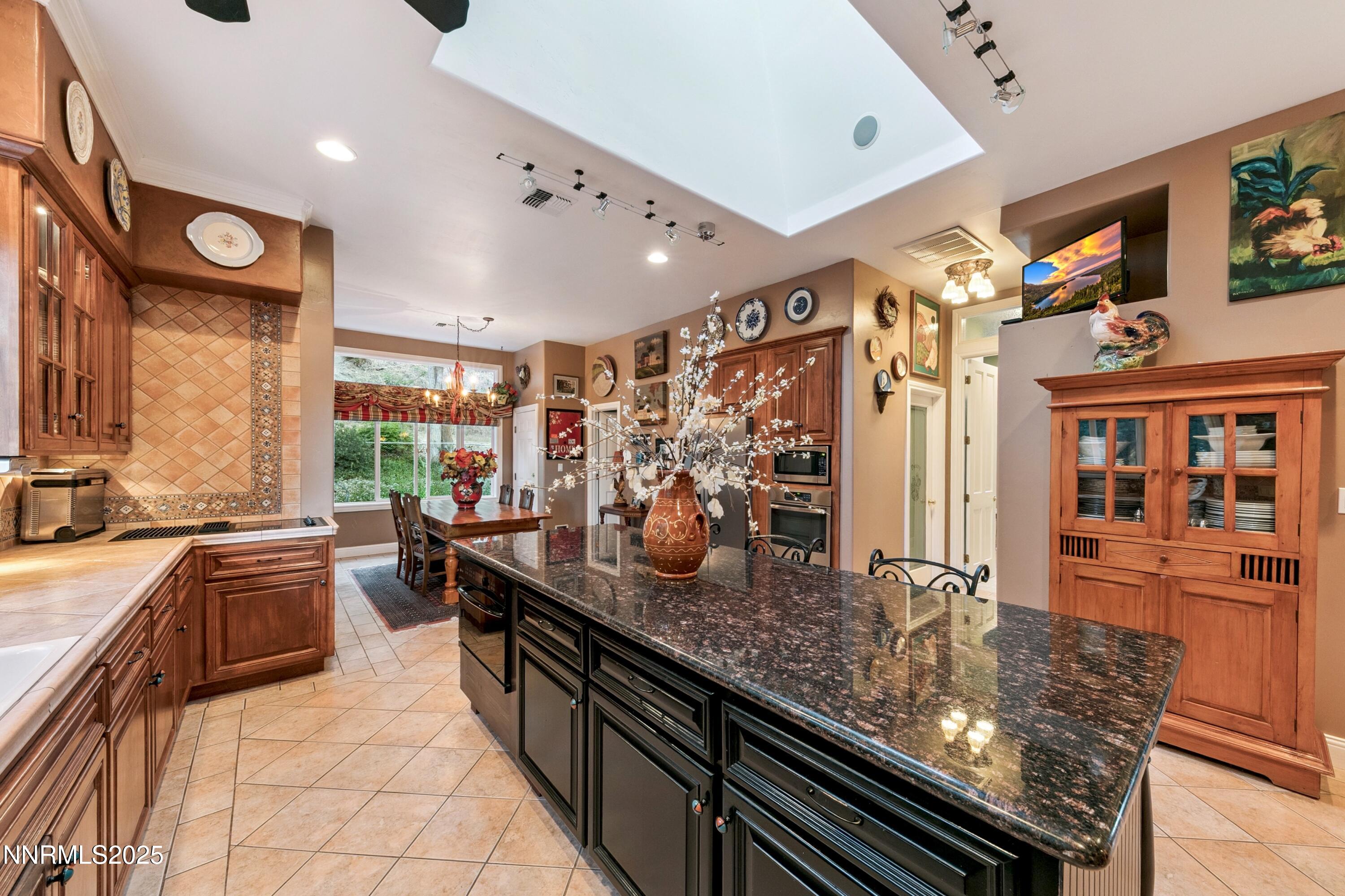kitchen island and tons of storage