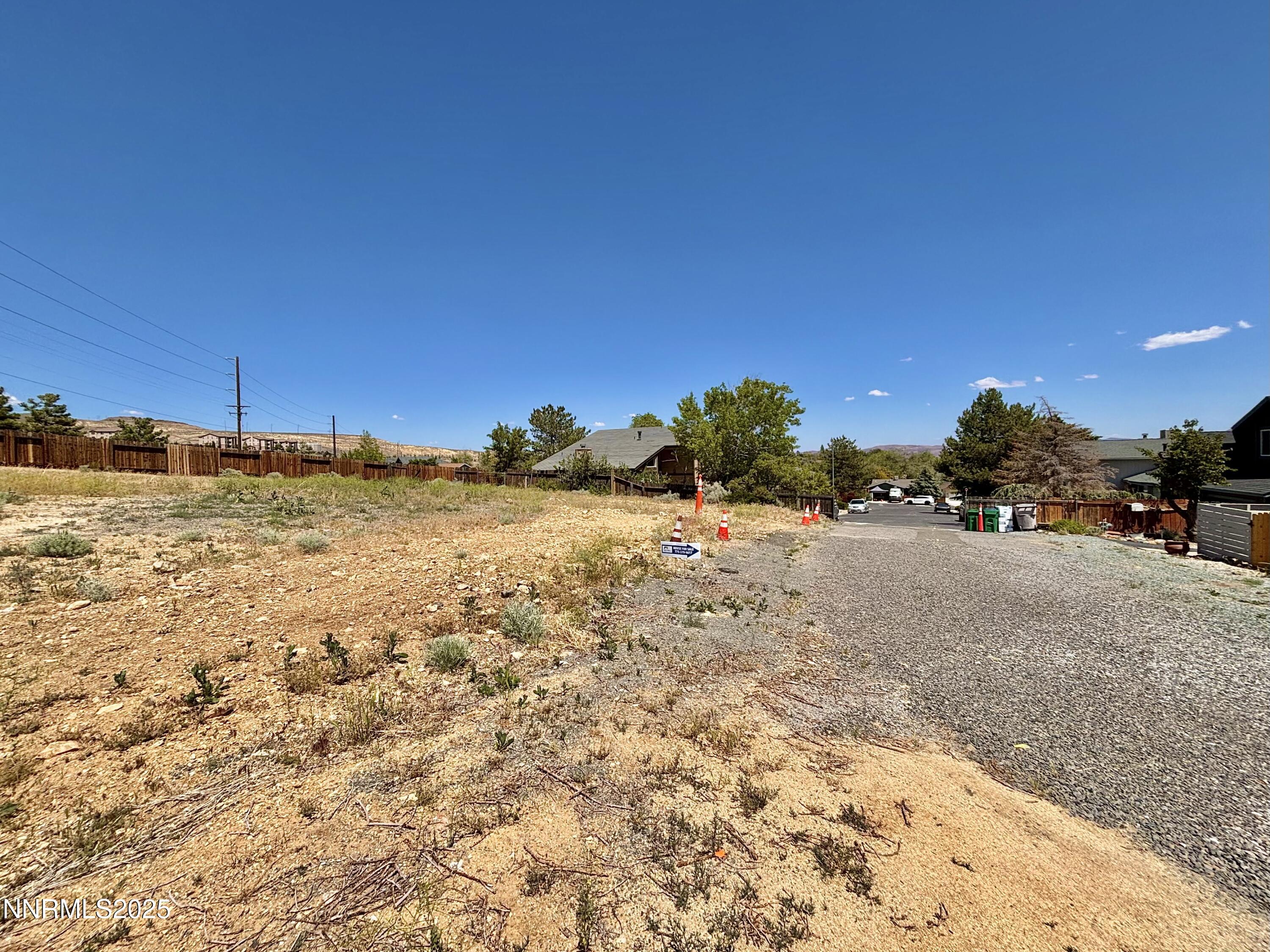 View toward subdivision entry (East)