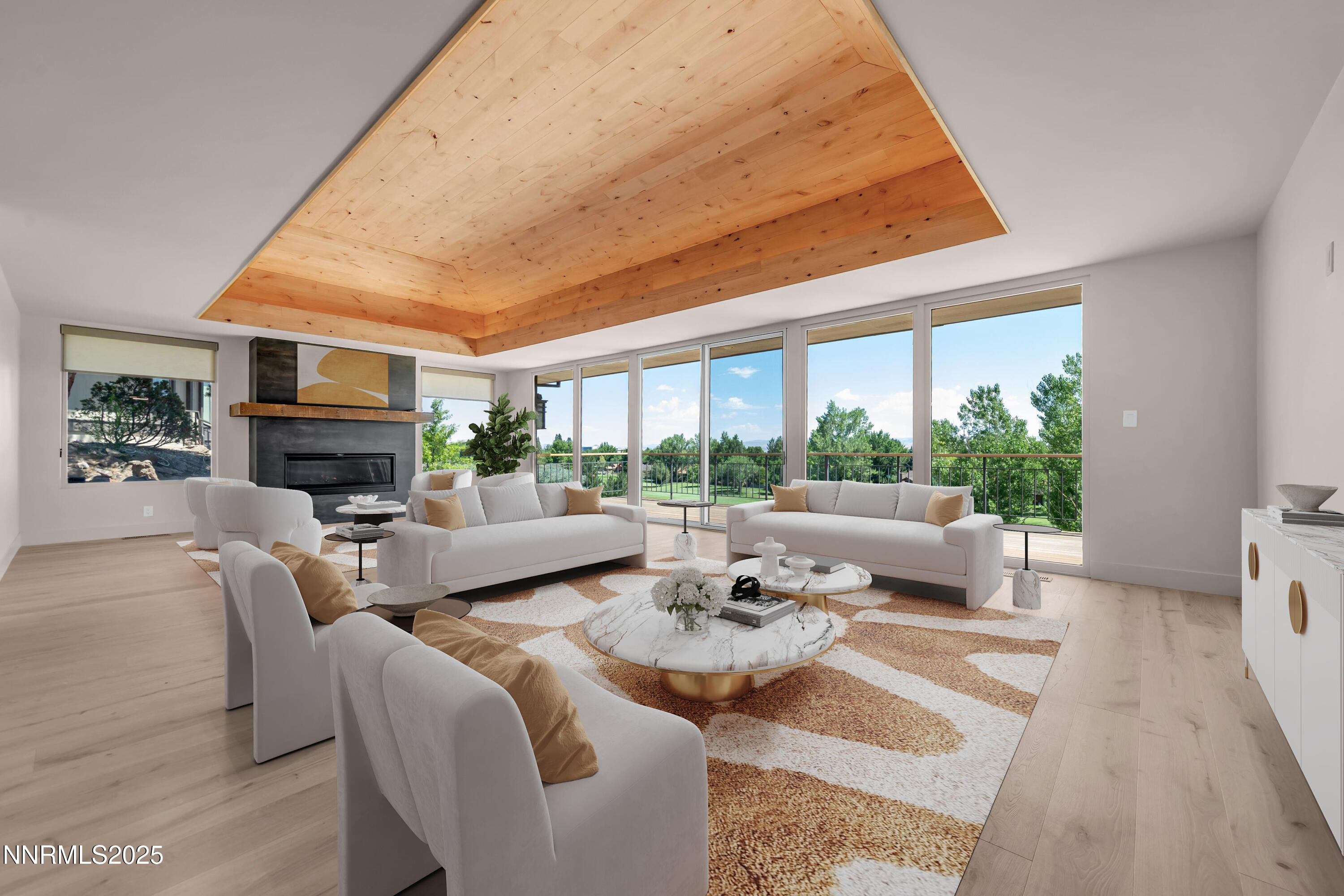 staged living room use