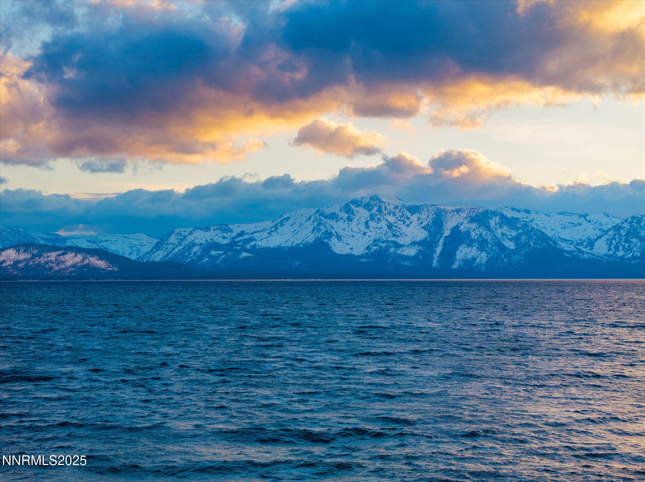 49-Tallac Aerial Sunset from Pinewild