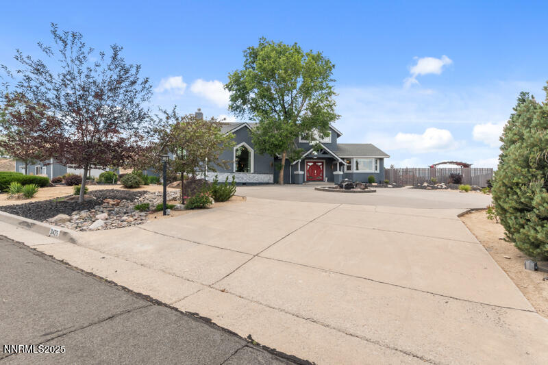 Exterior front driveway