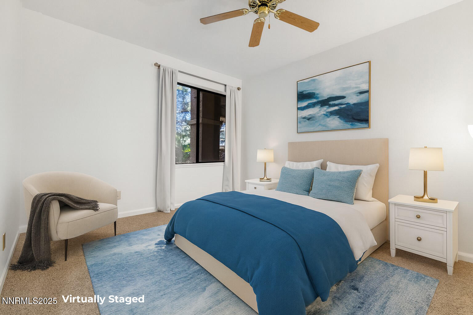 virtually staged Bedroom 2