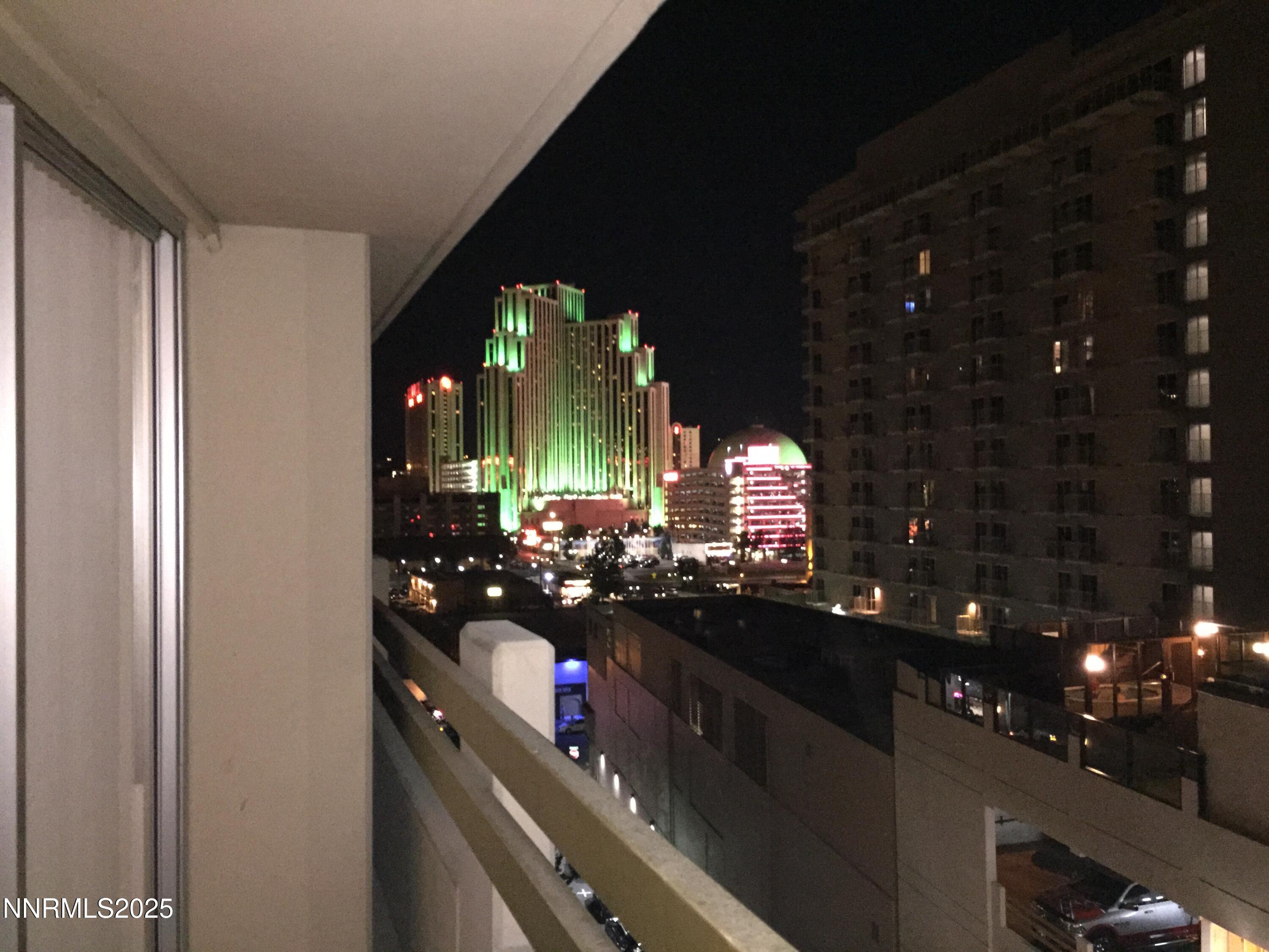 night view from private deck