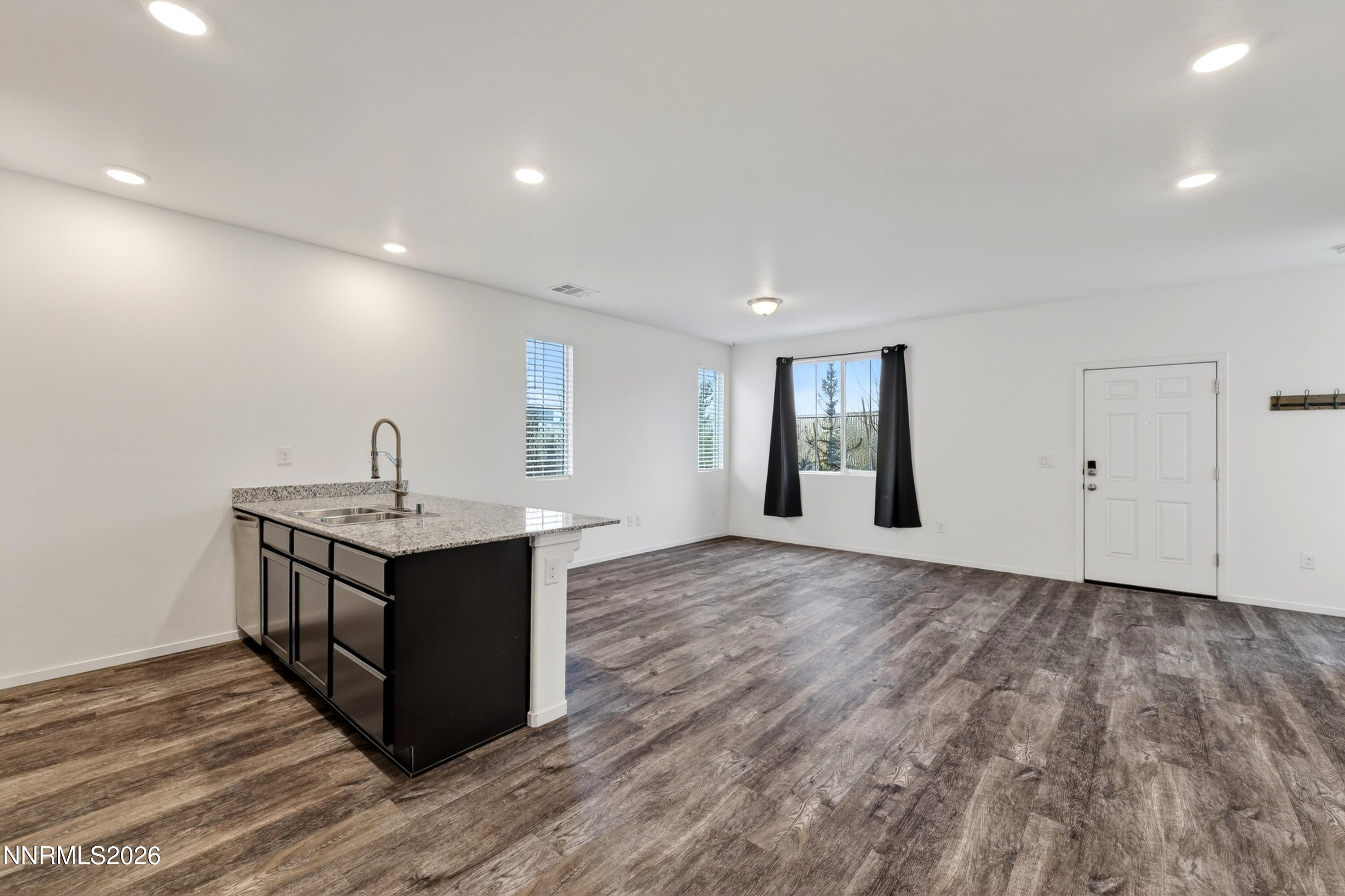 Kitchen + Living Room