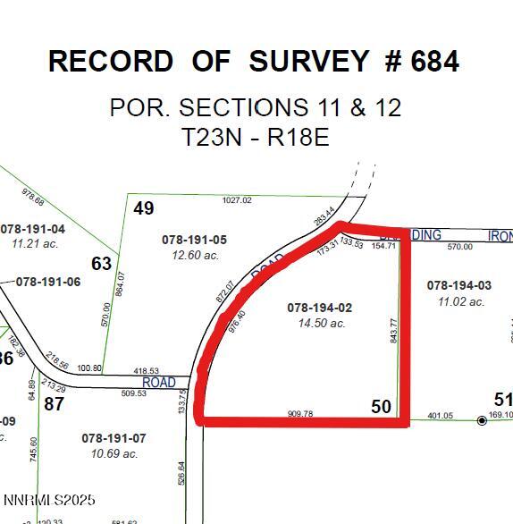 405 Branding Iron - Parcel Map