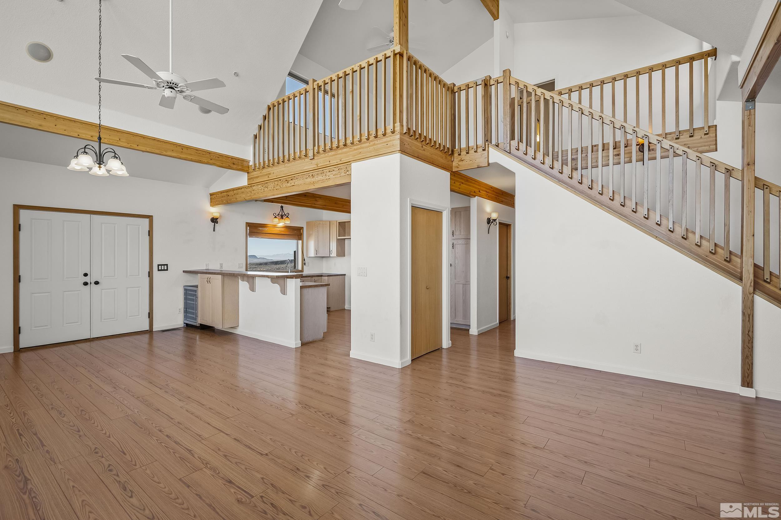 great room w/ view of loft
